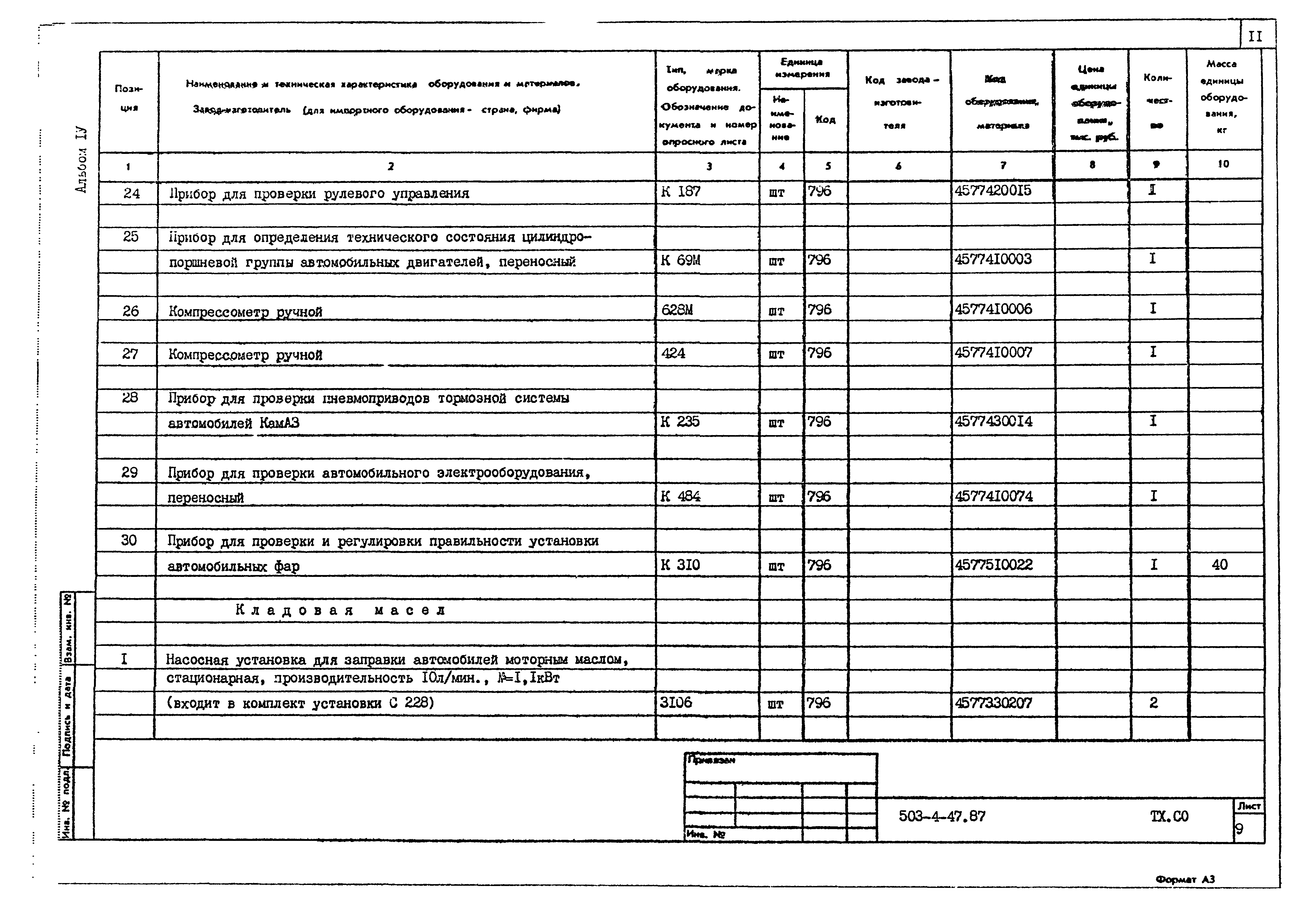 Типовой проект 503-4-47.87