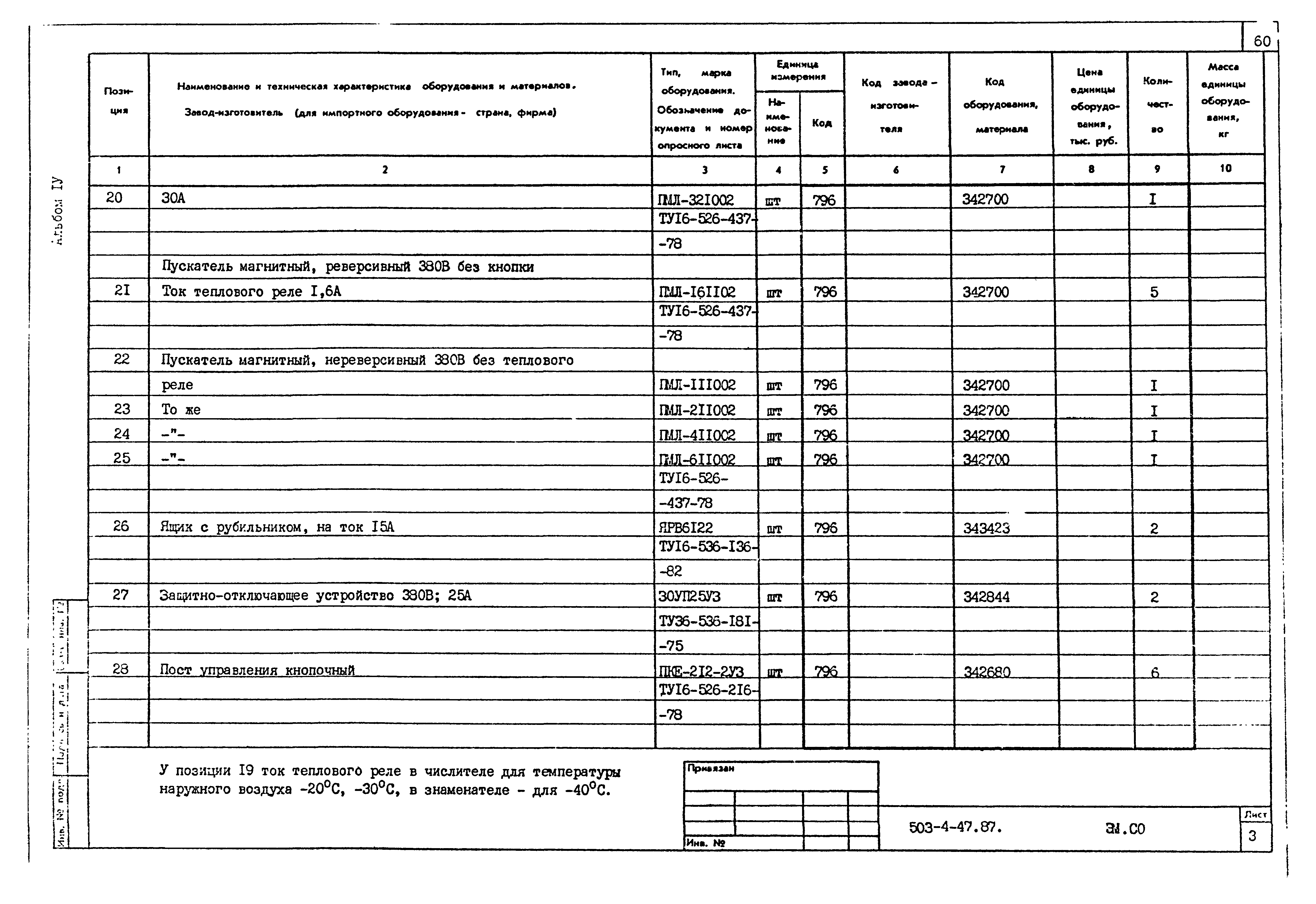 Типовой проект 503-4-47.87