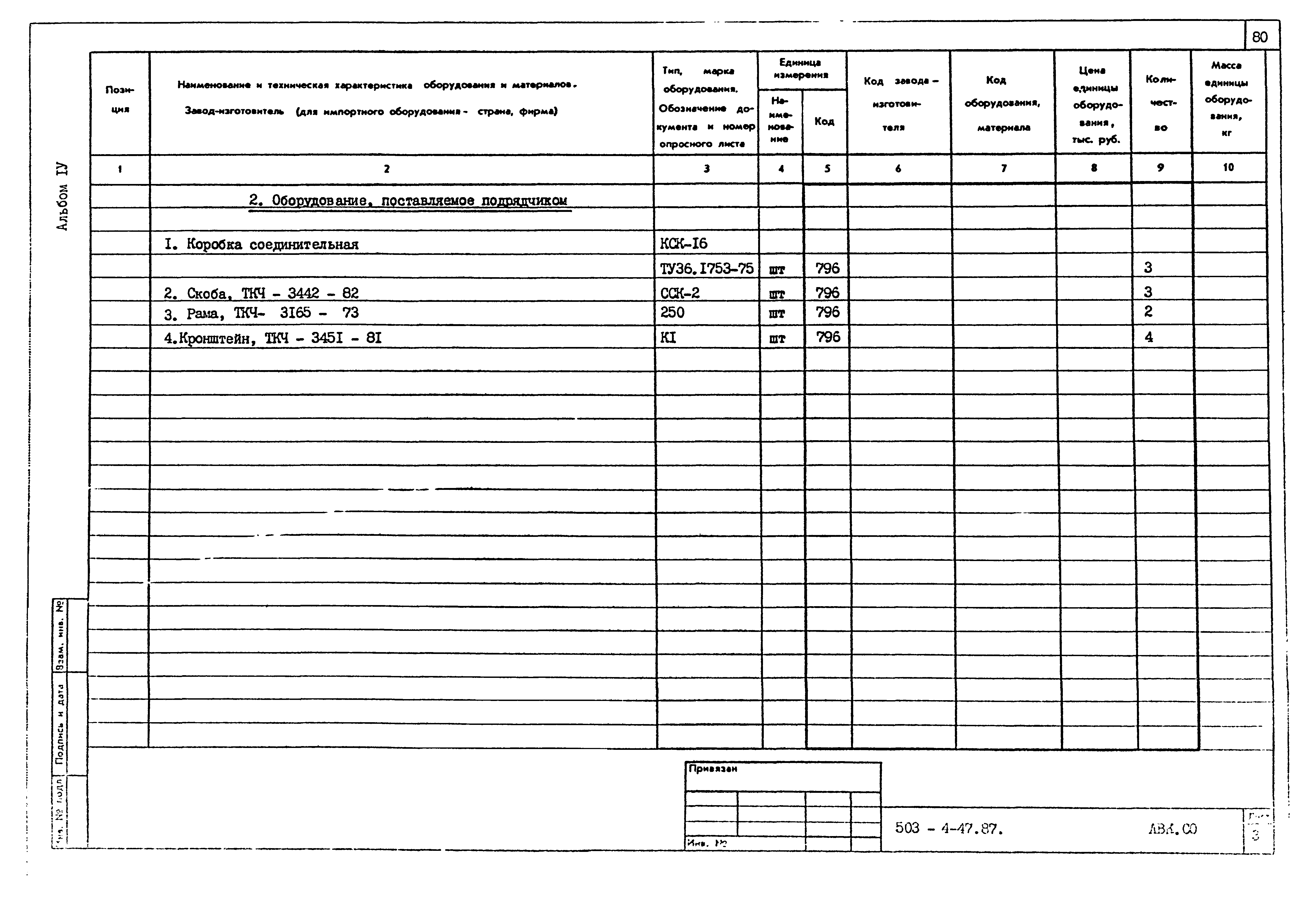 Типовой проект 503-4-47.87