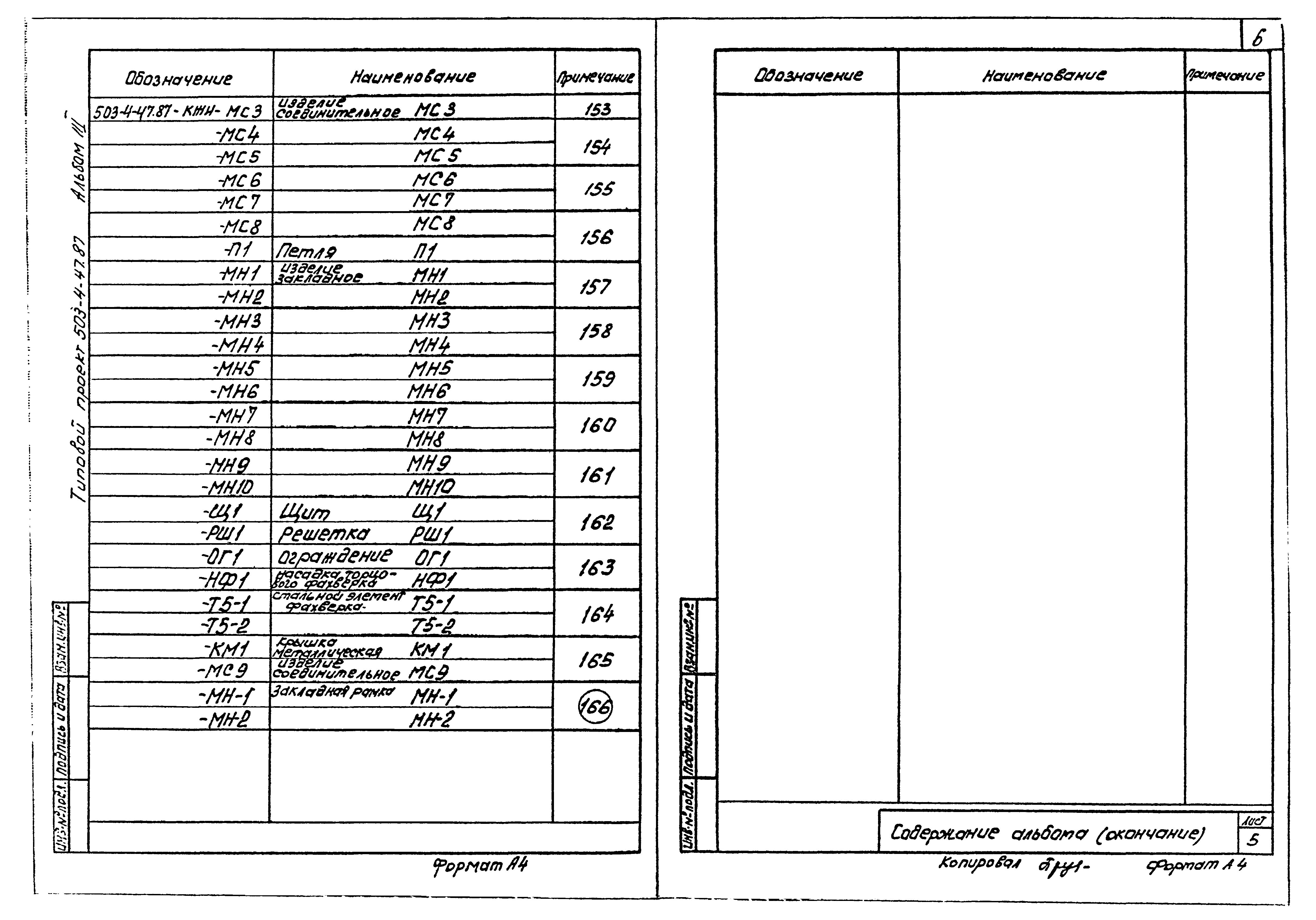 Типовой проект 503-4-47.87