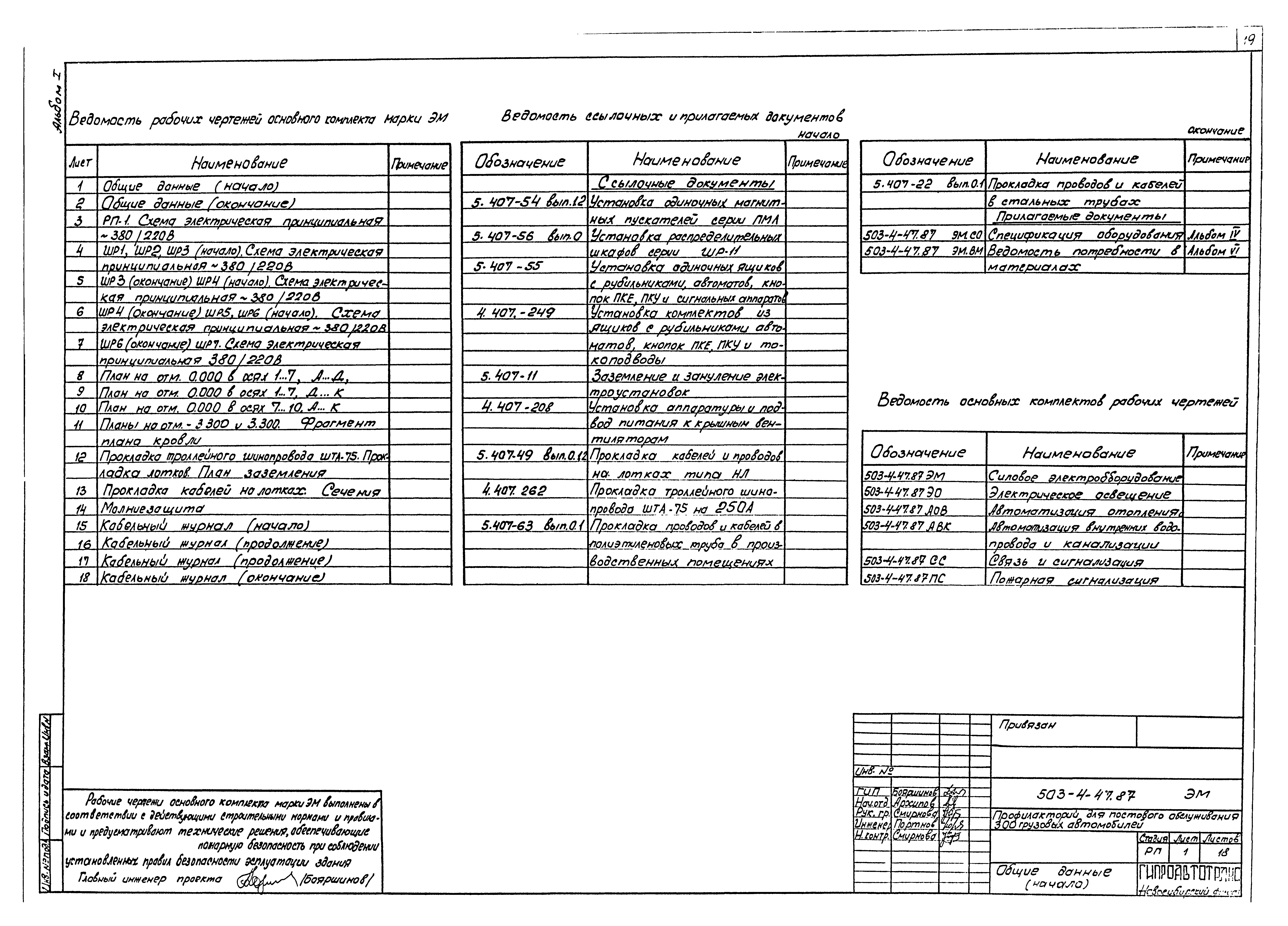 Типовой проект 503-4-47.87