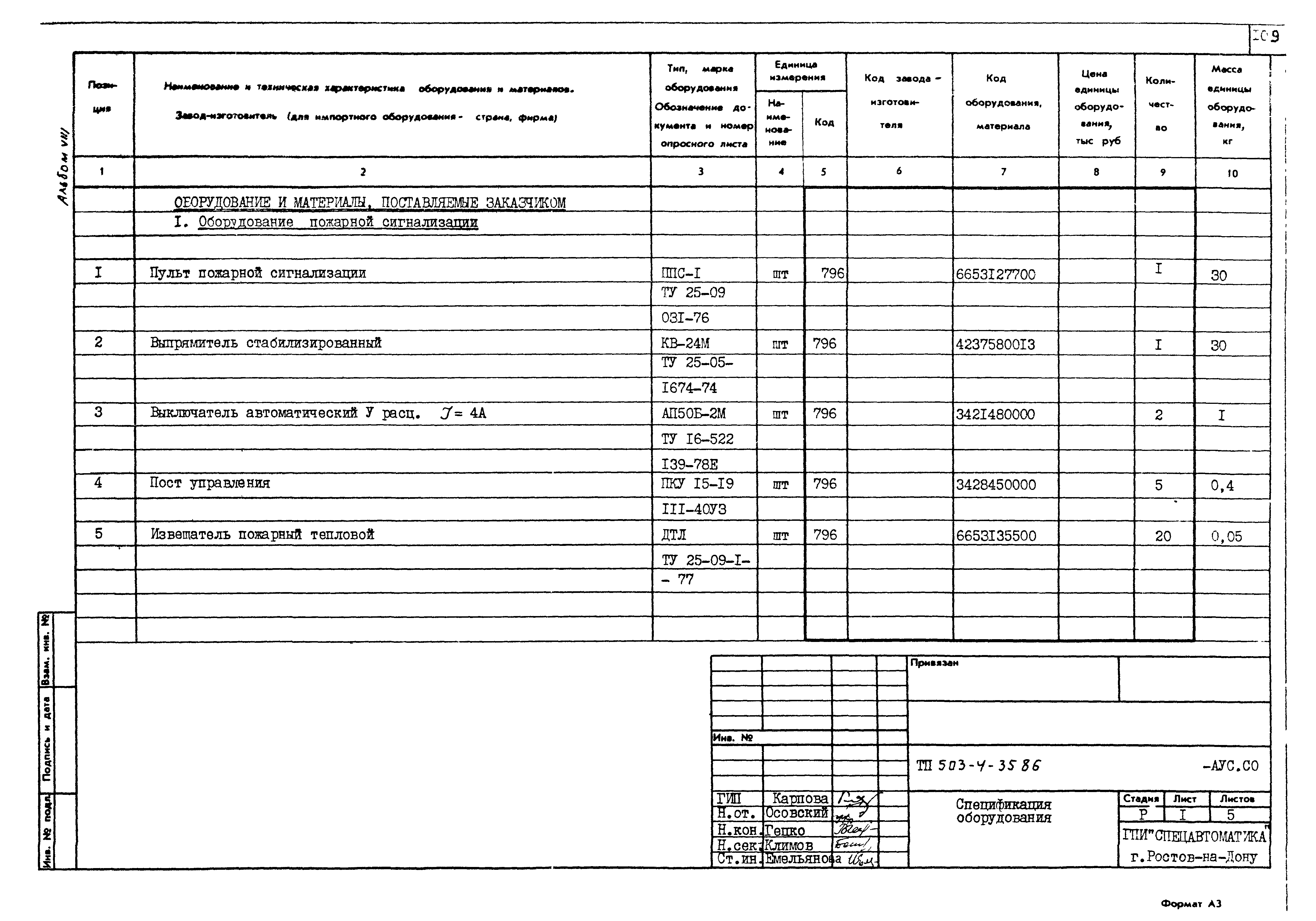 Типовой проект 503-4-35.86