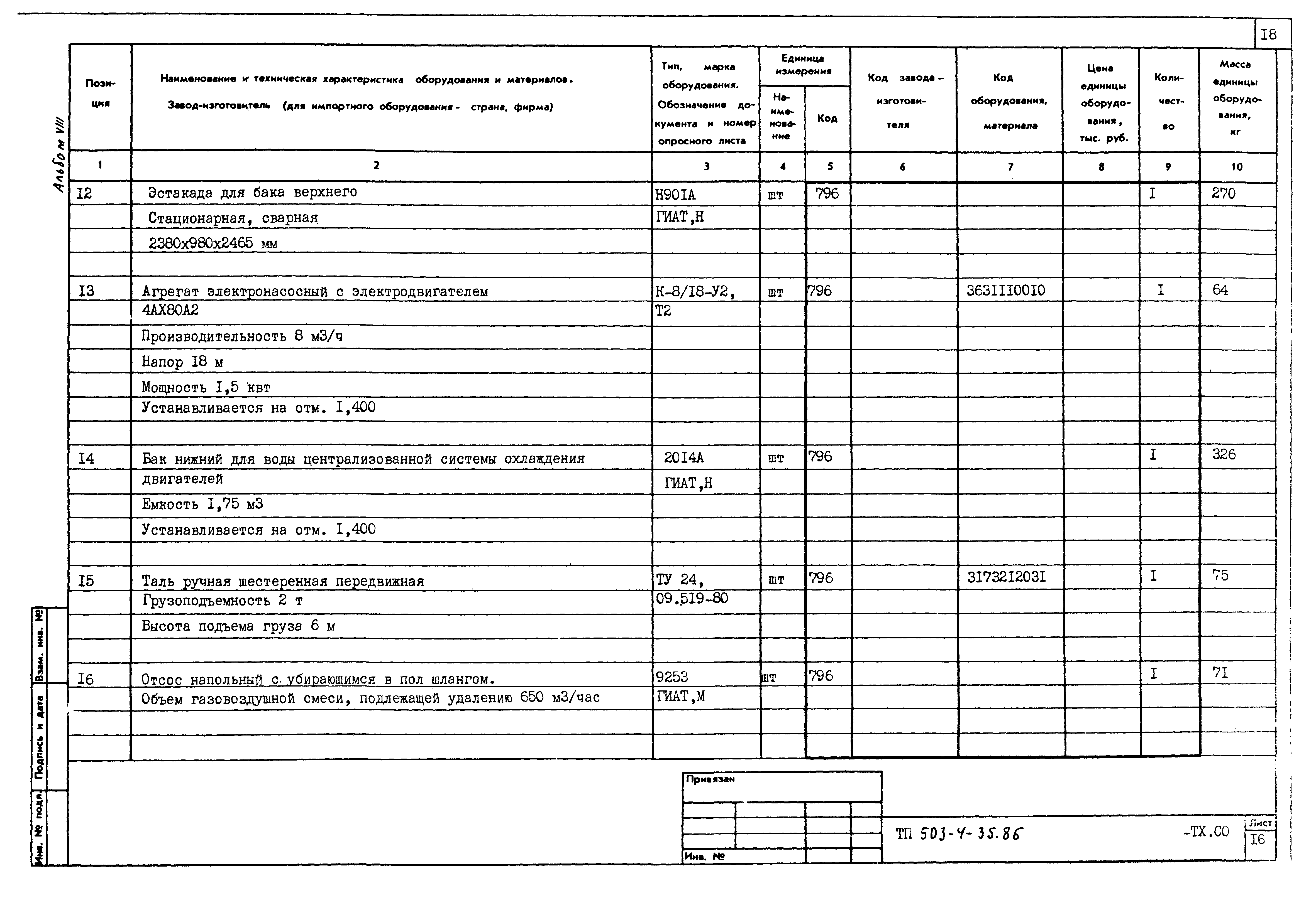 Типовой проект 503-4-35.86