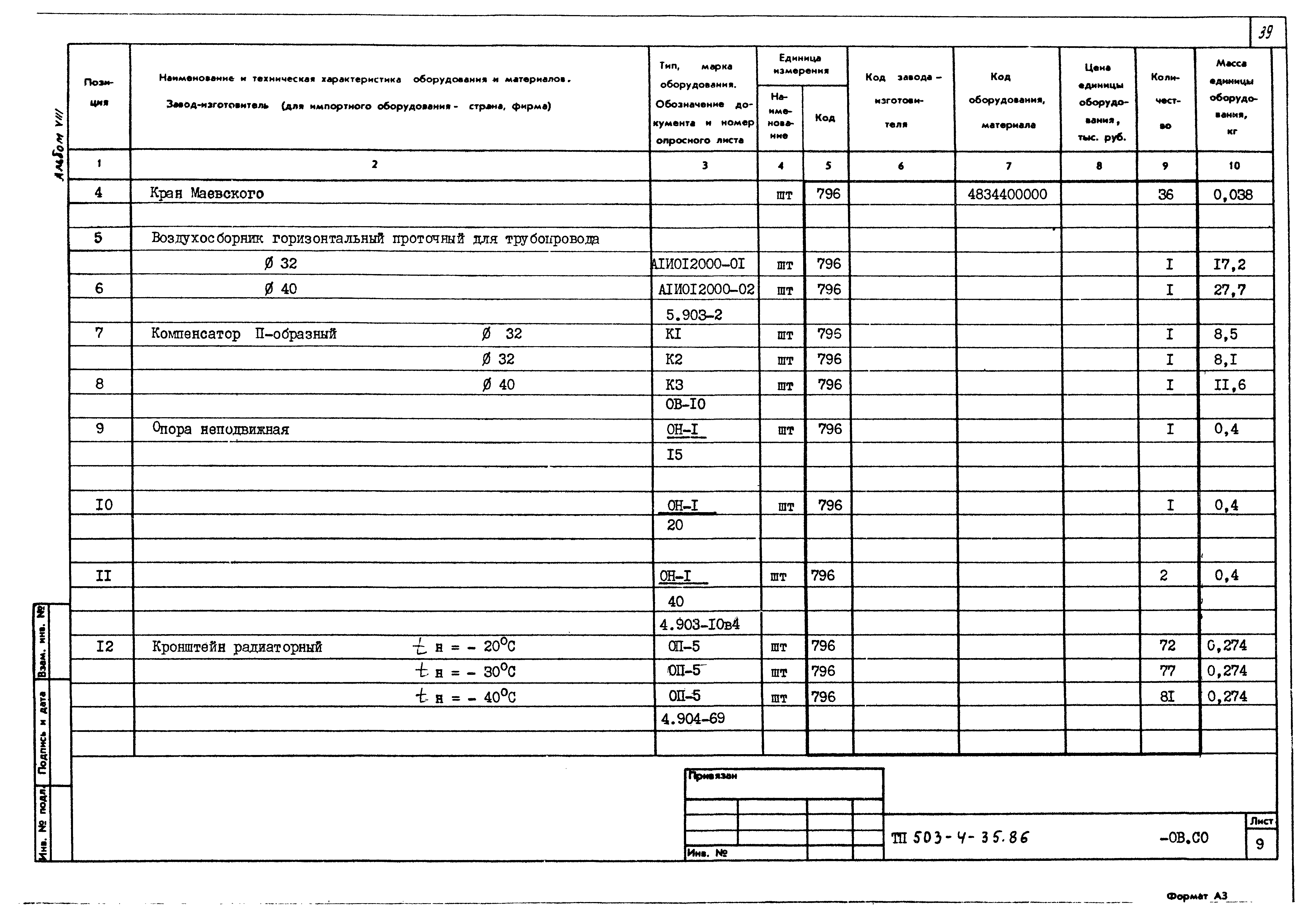 Типовой проект 503-4-35.86