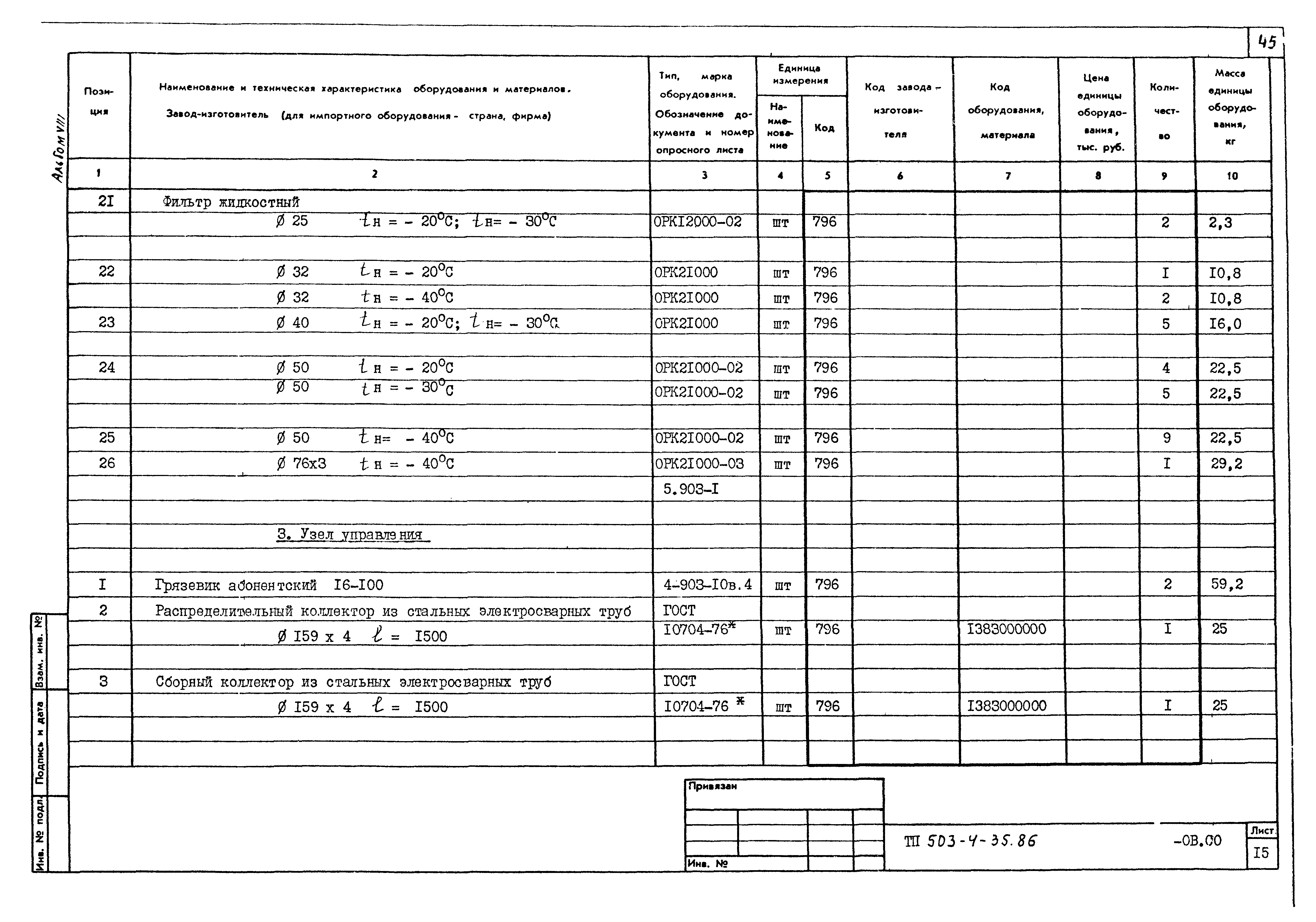 Типовой проект 503-4-35.86