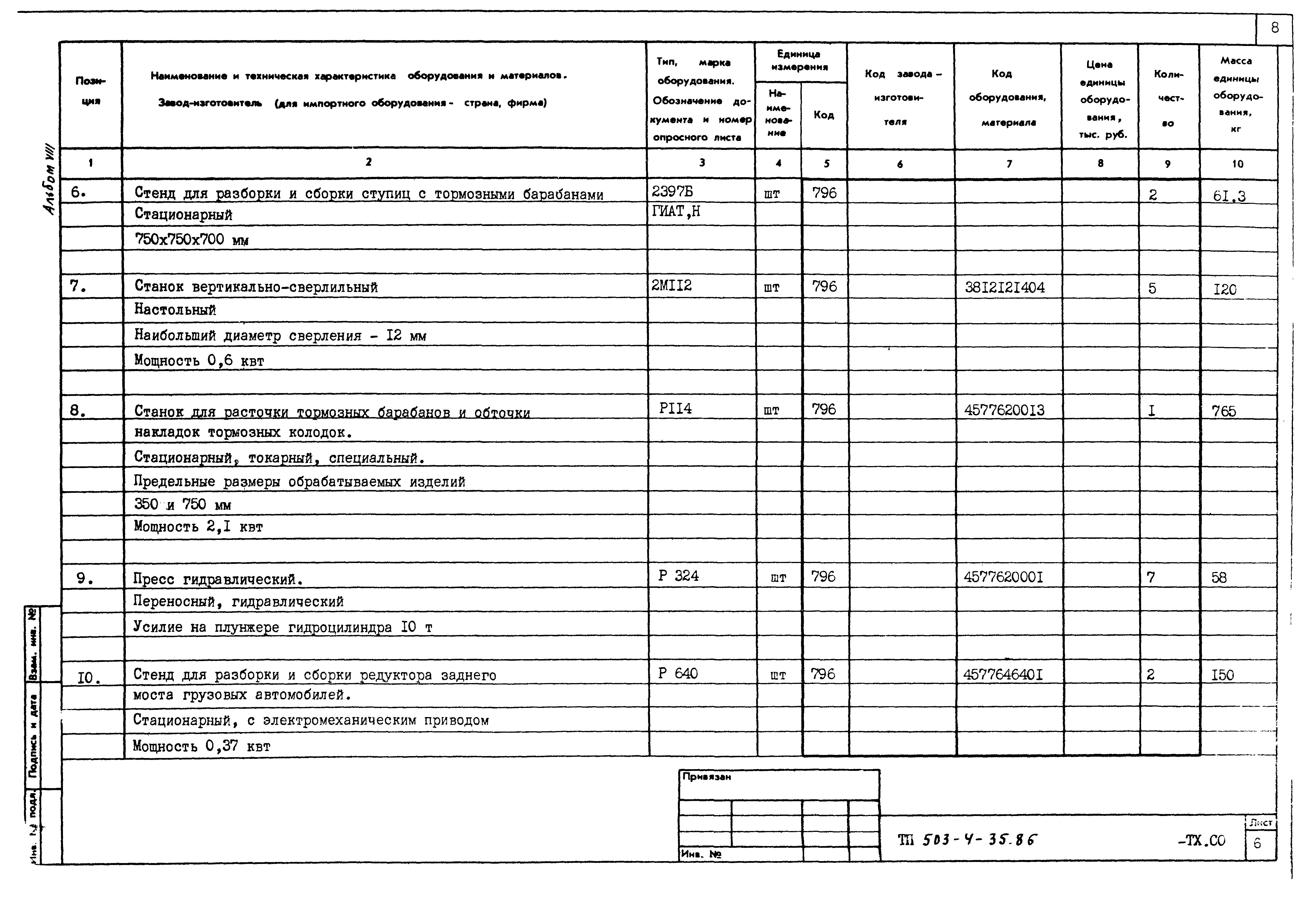 Типовой проект 503-4-35.86