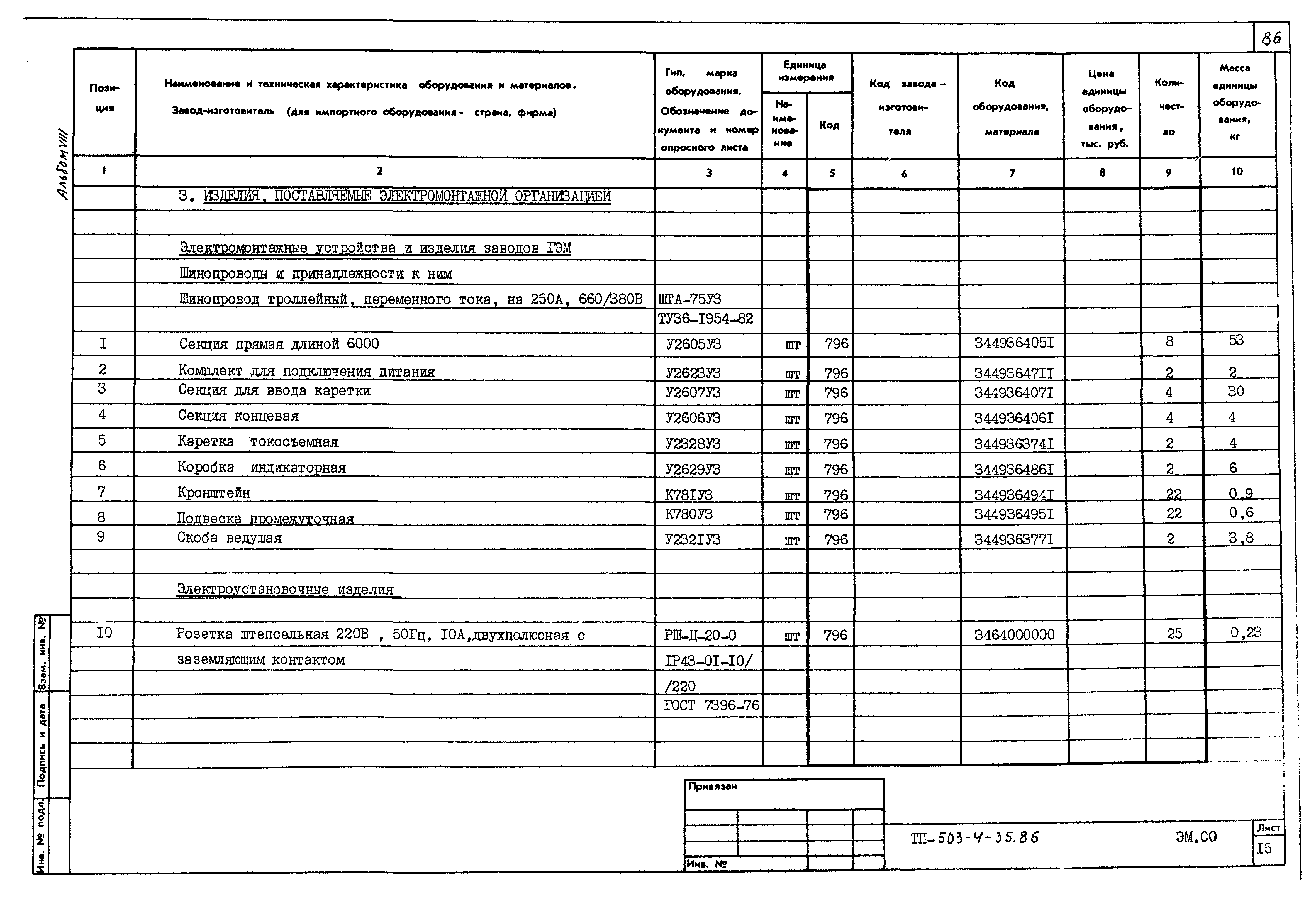 Типовой проект 503-4-35.86