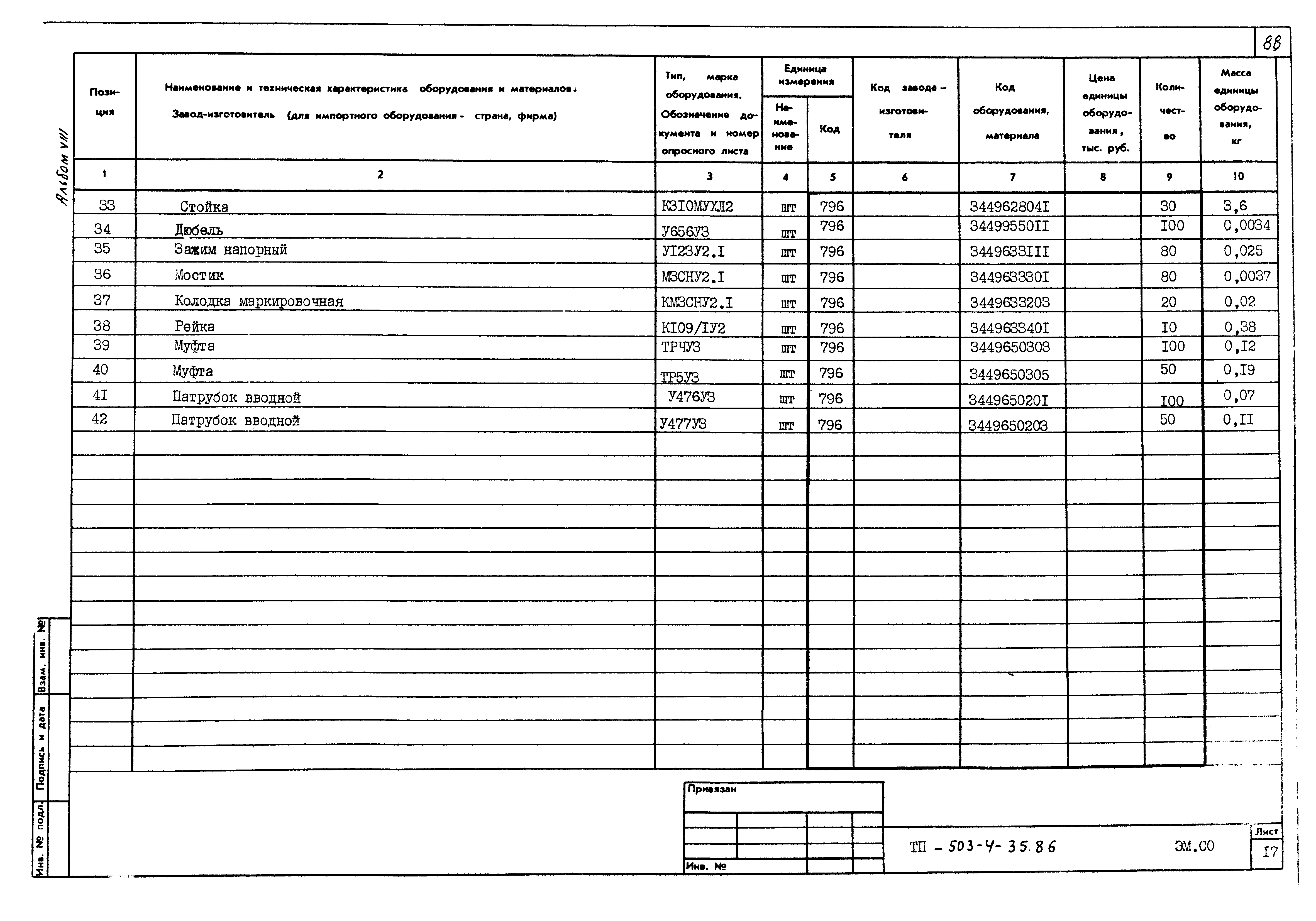 Типовой проект 503-4-35.86