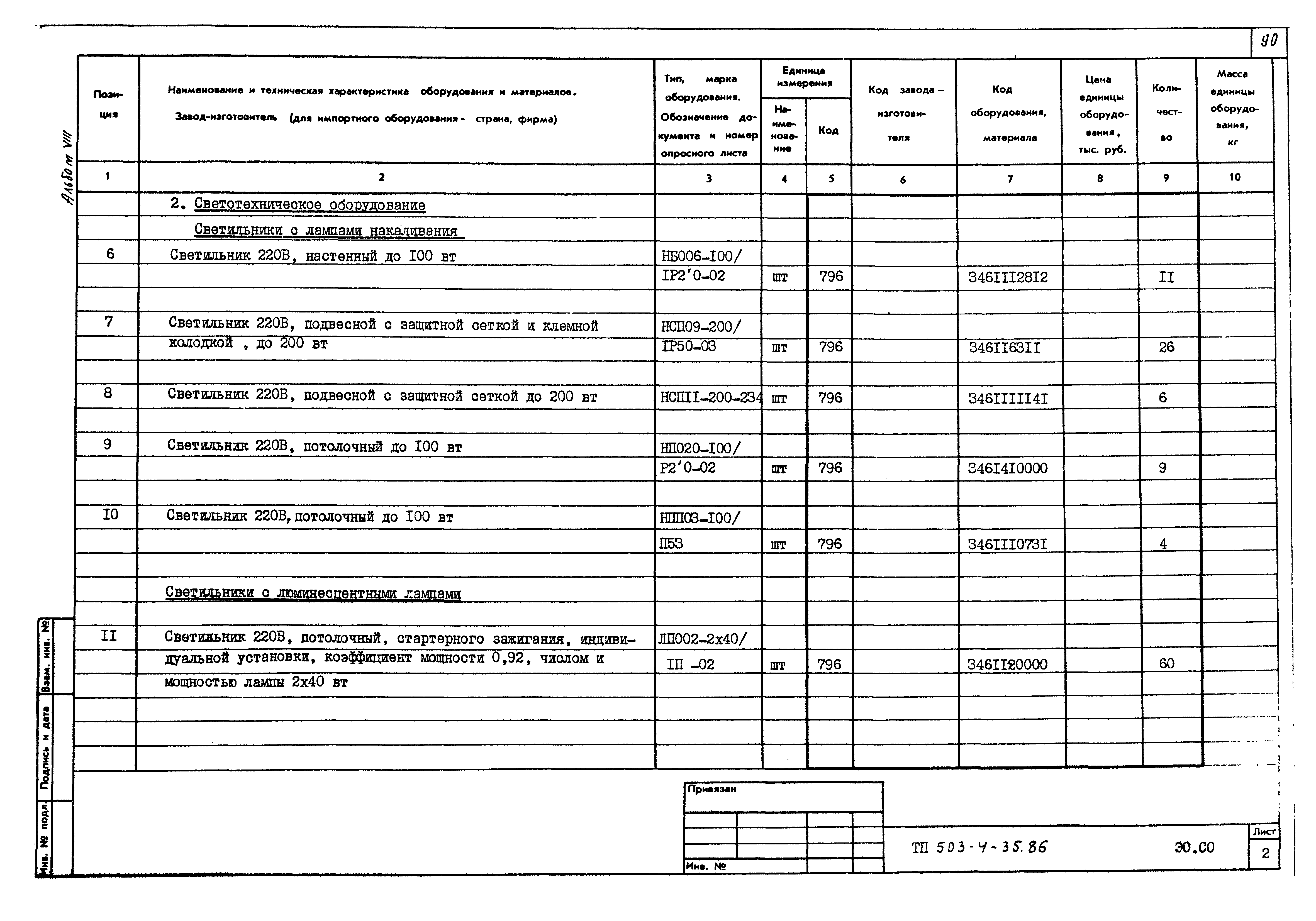 Типовой проект 503-4-35.86