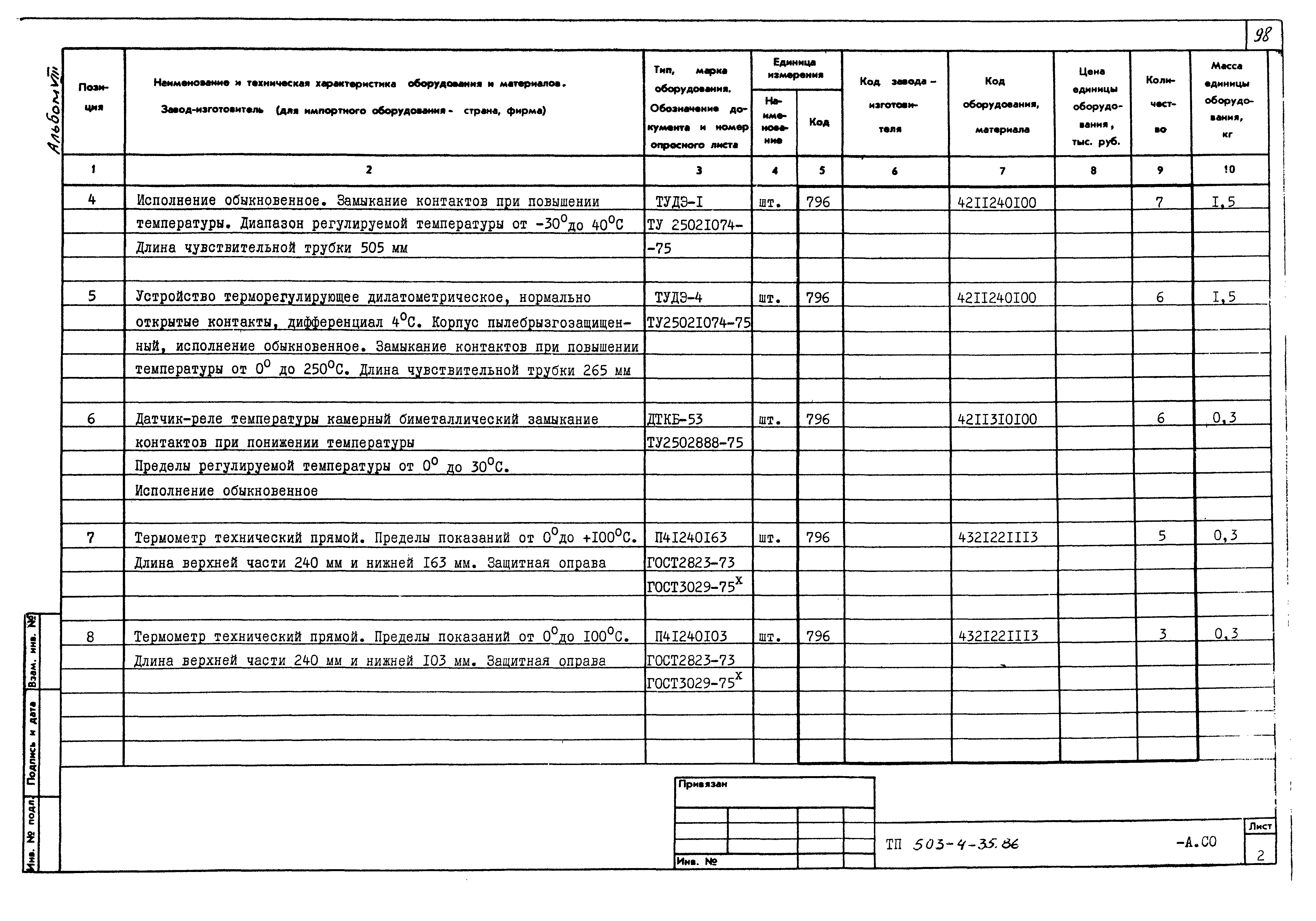 Типовой проект 503-4-35.86