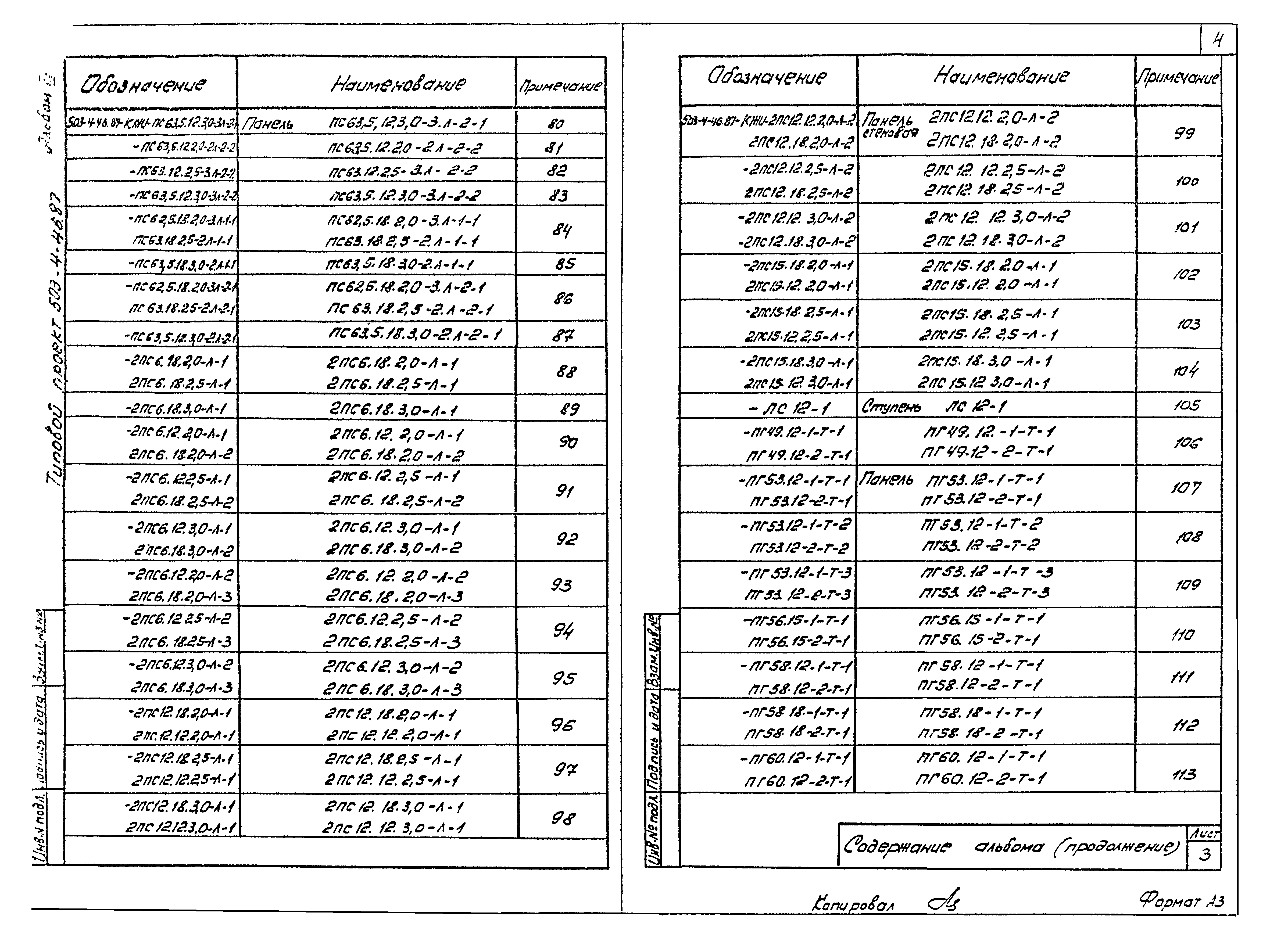 Типовой проект 503-4-46.87