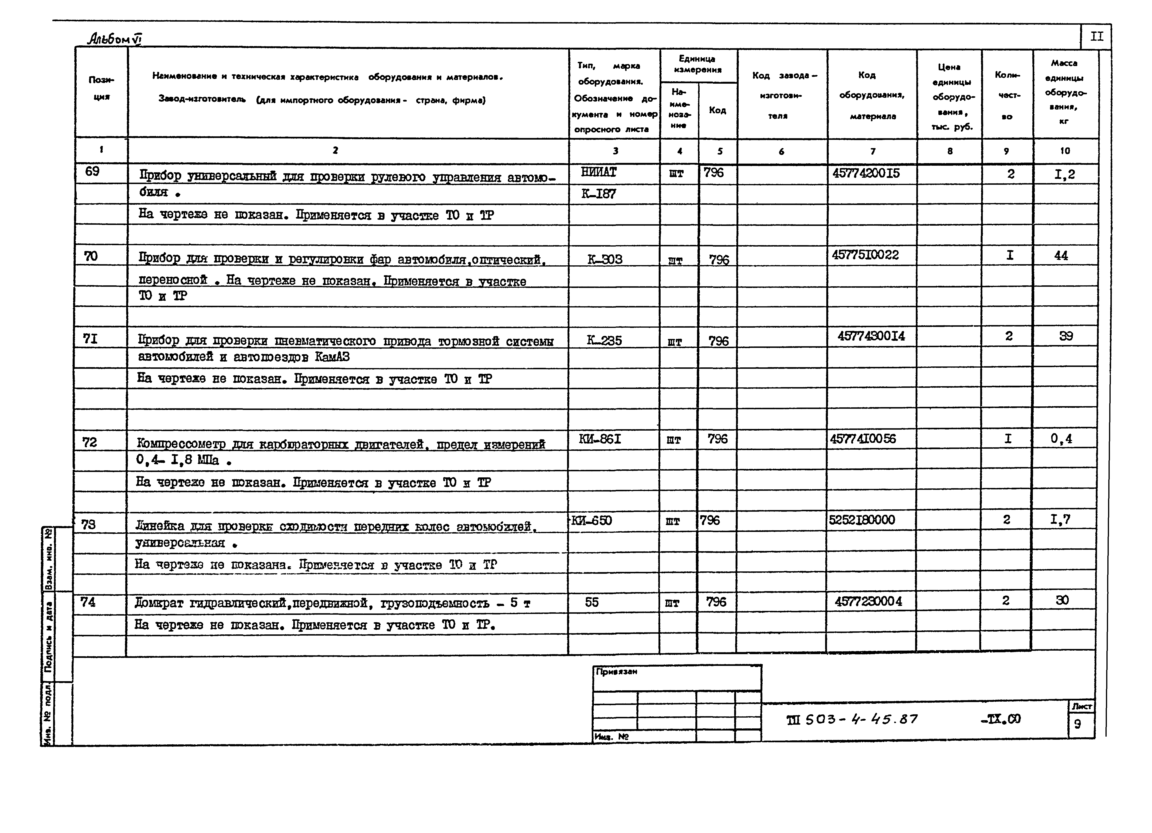 Типовой проект 503-4-45.87