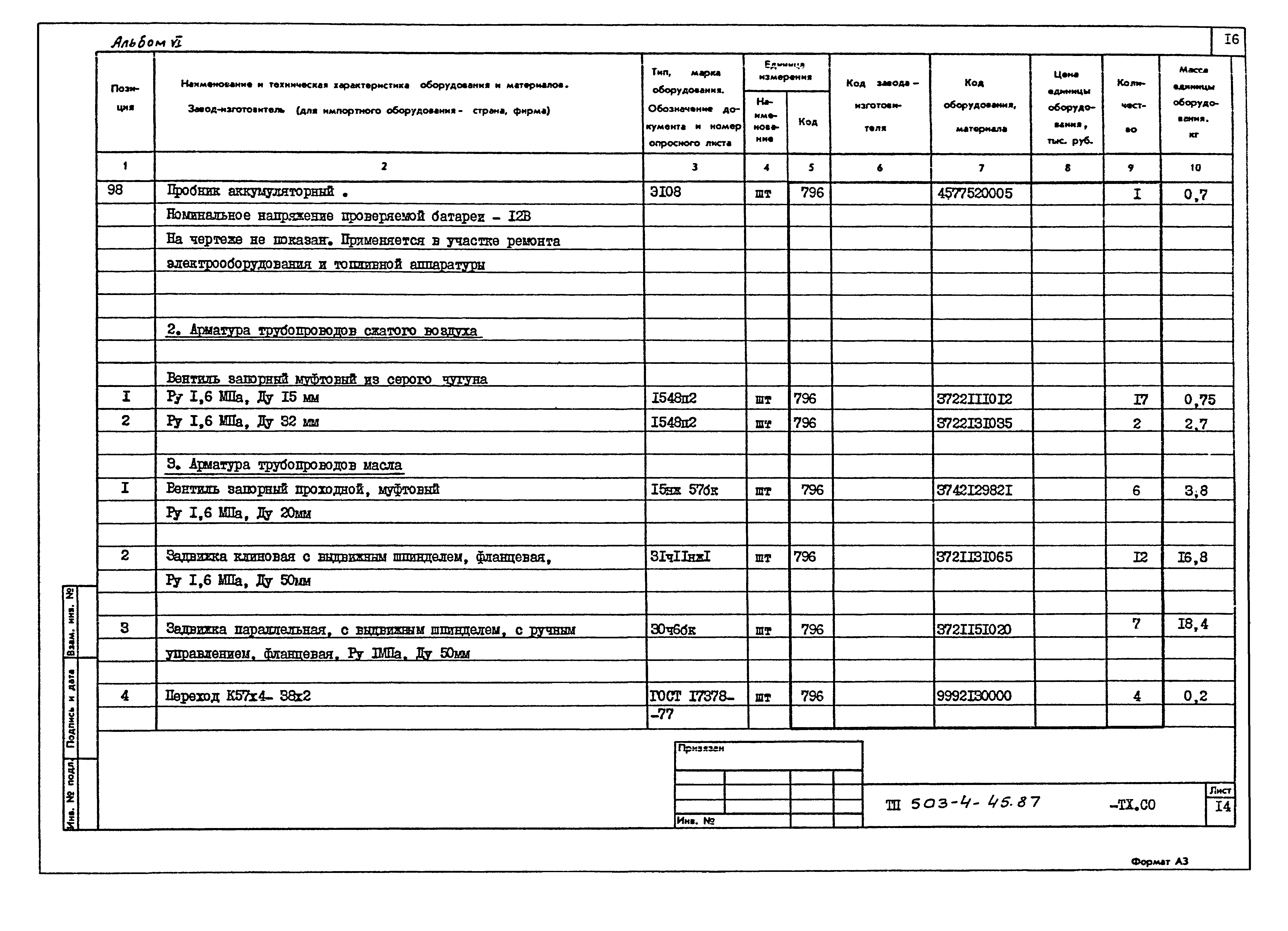 Типовой проект 503-4-45.87