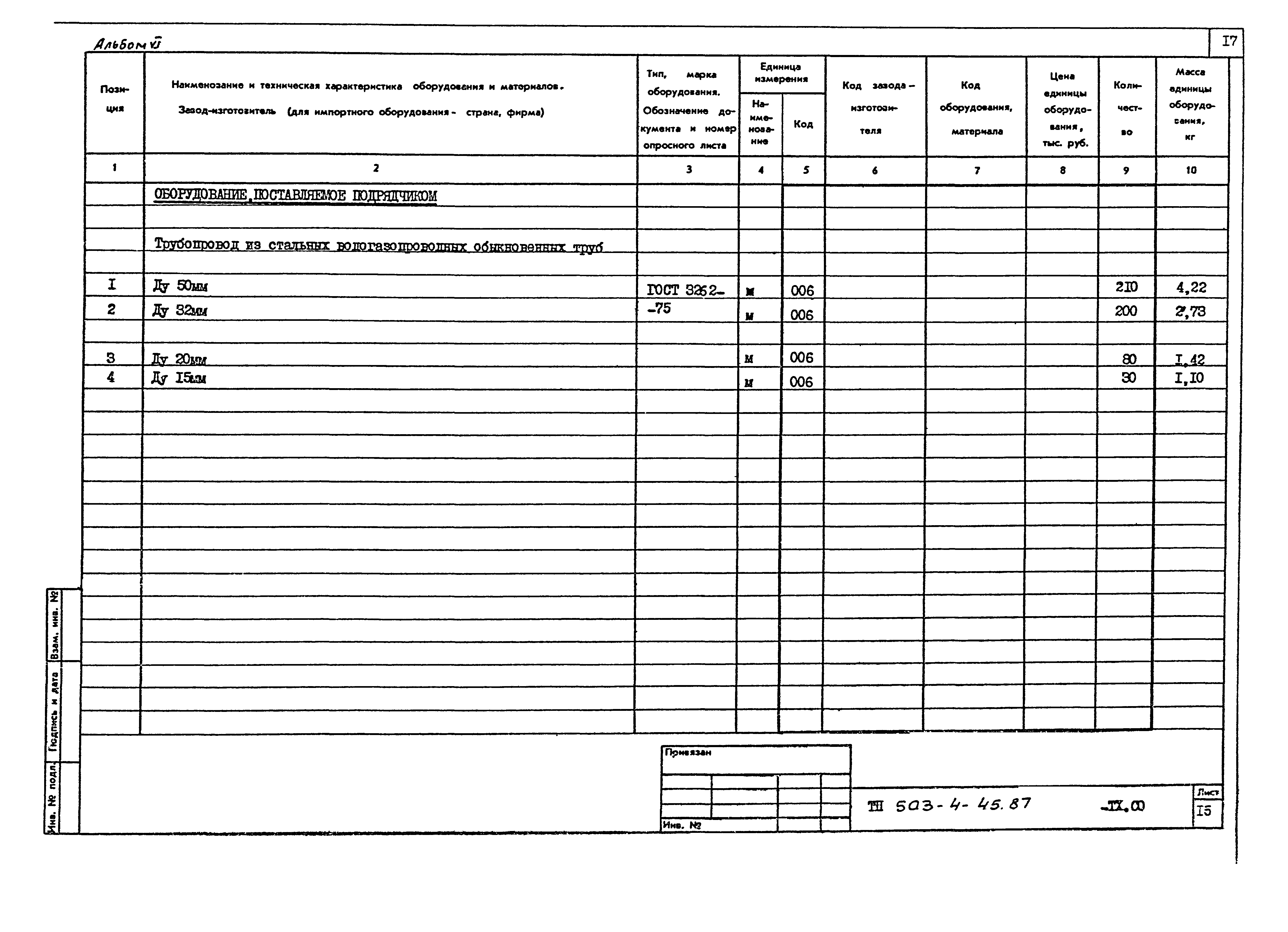 Типовой проект 503-4-45.87