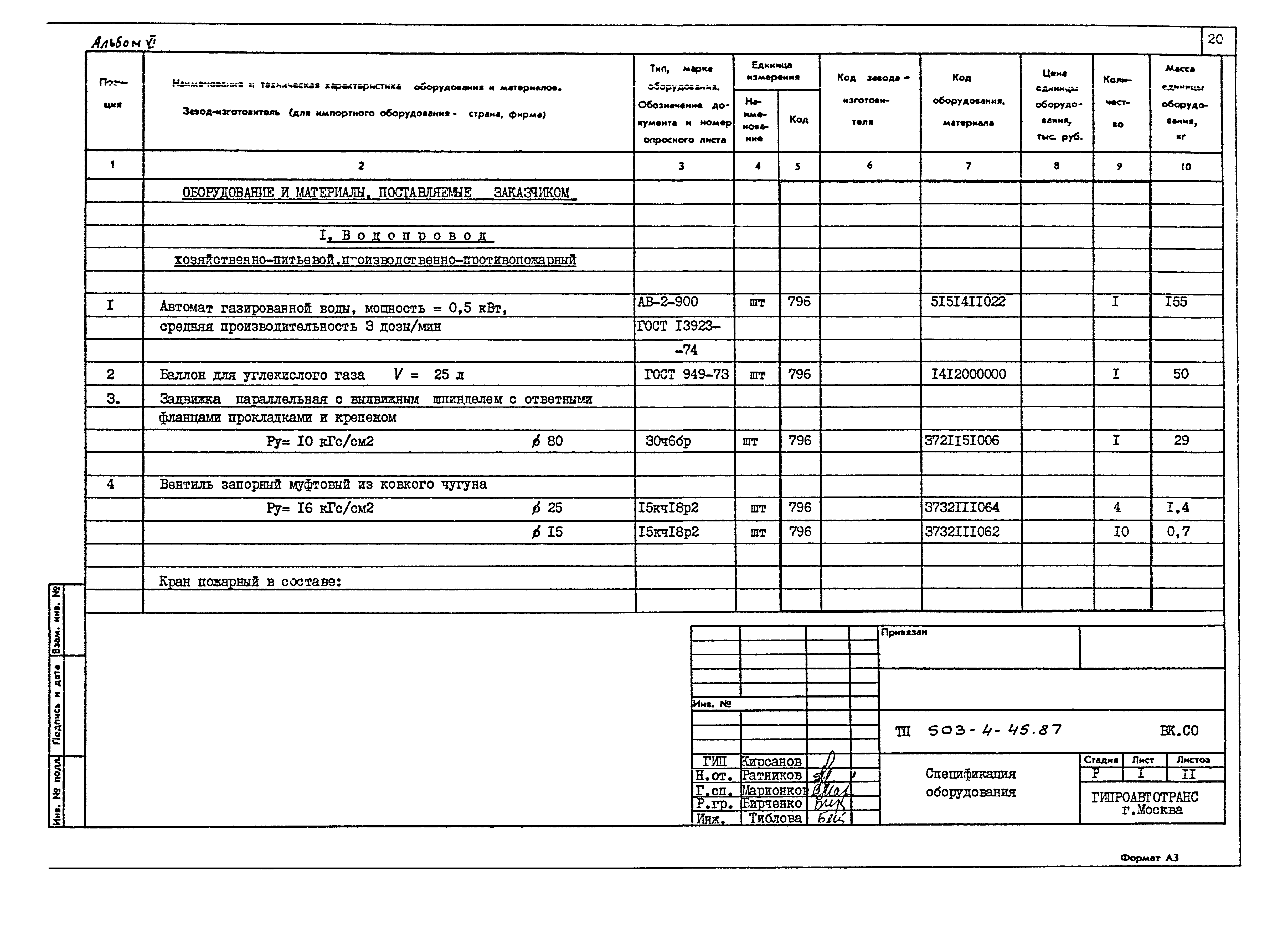 Типовой проект 503-4-45.87