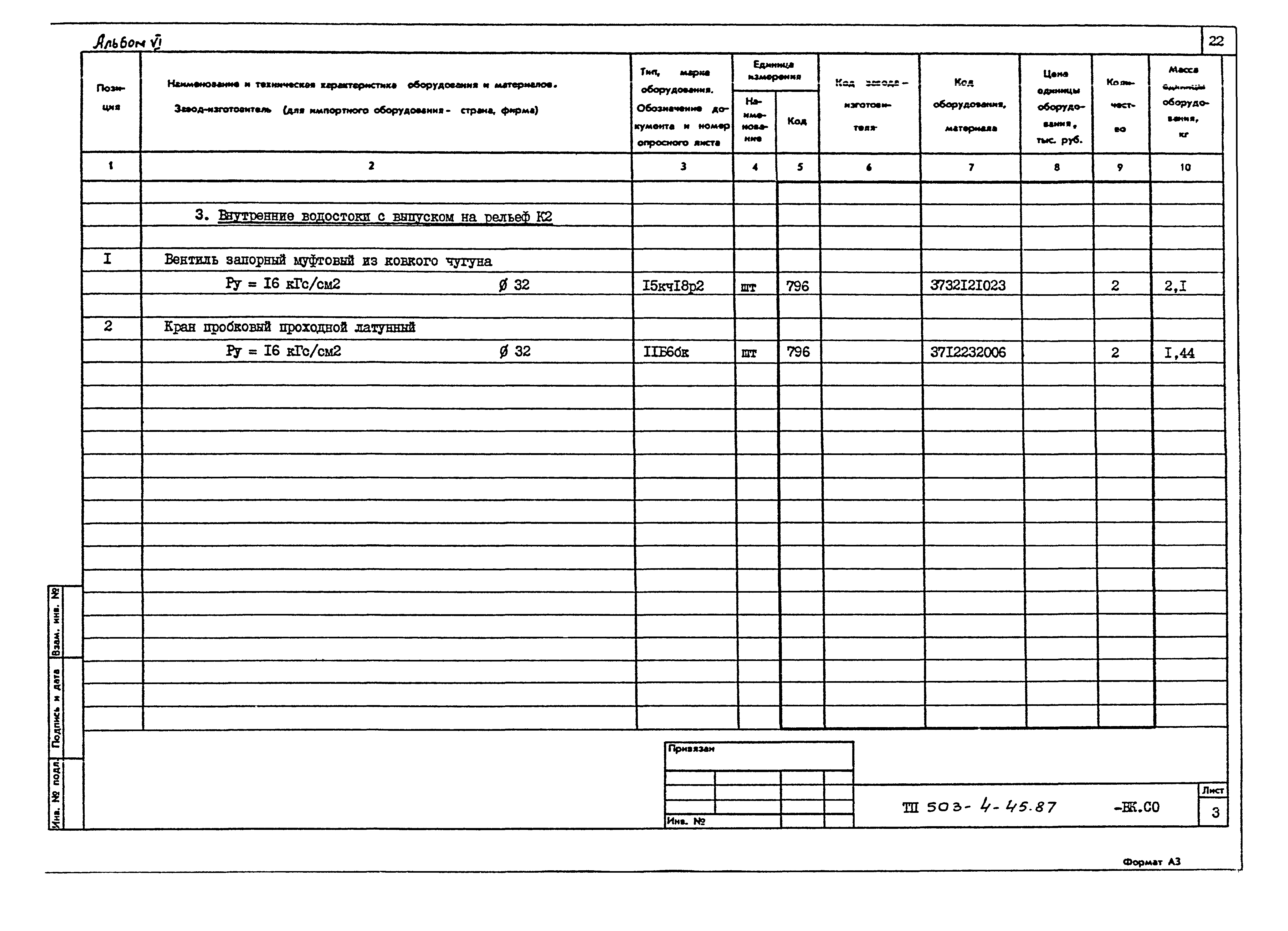 Типовой проект 503-4-45.87