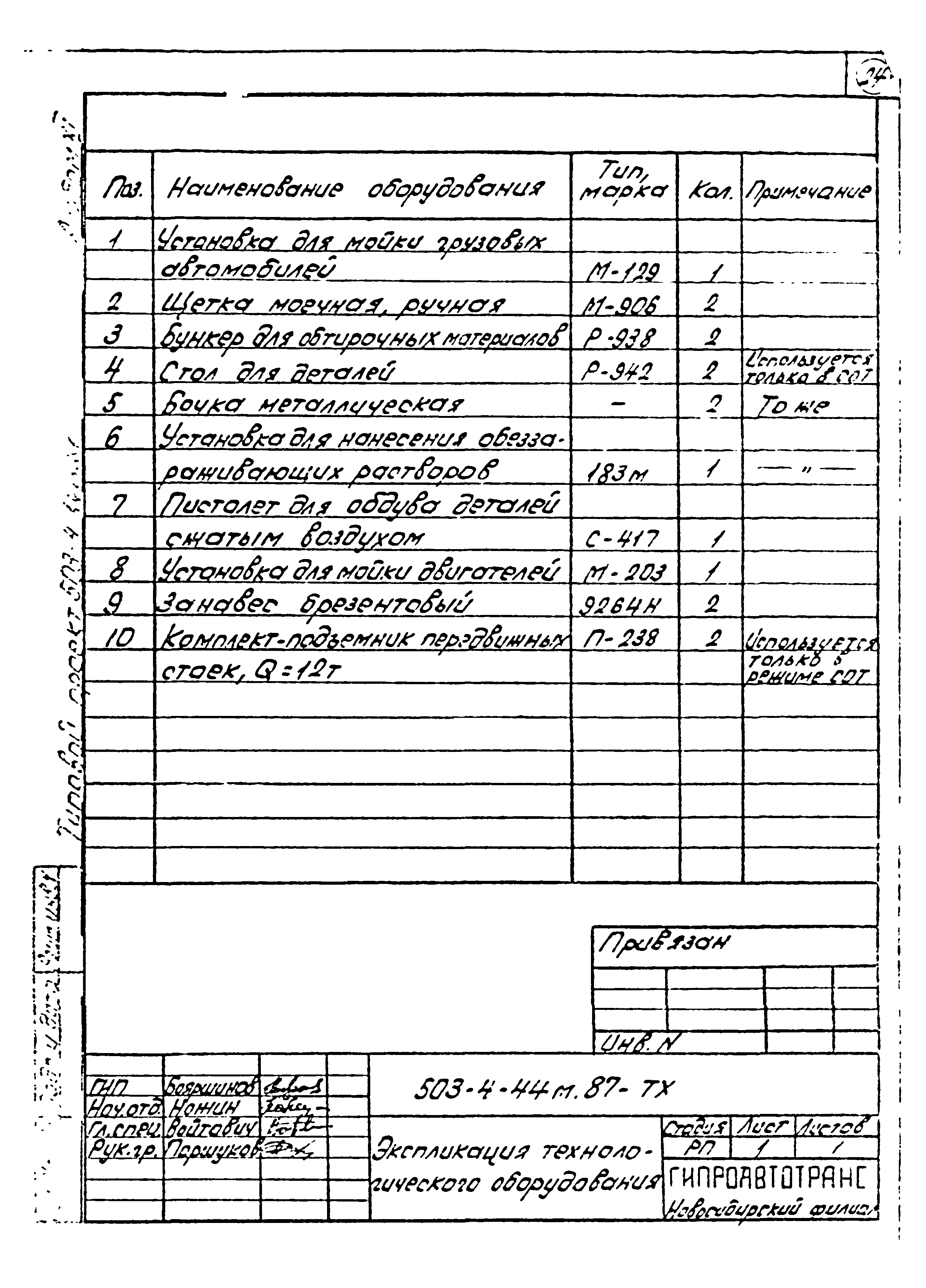 Типовой проект 503-4-44м.87