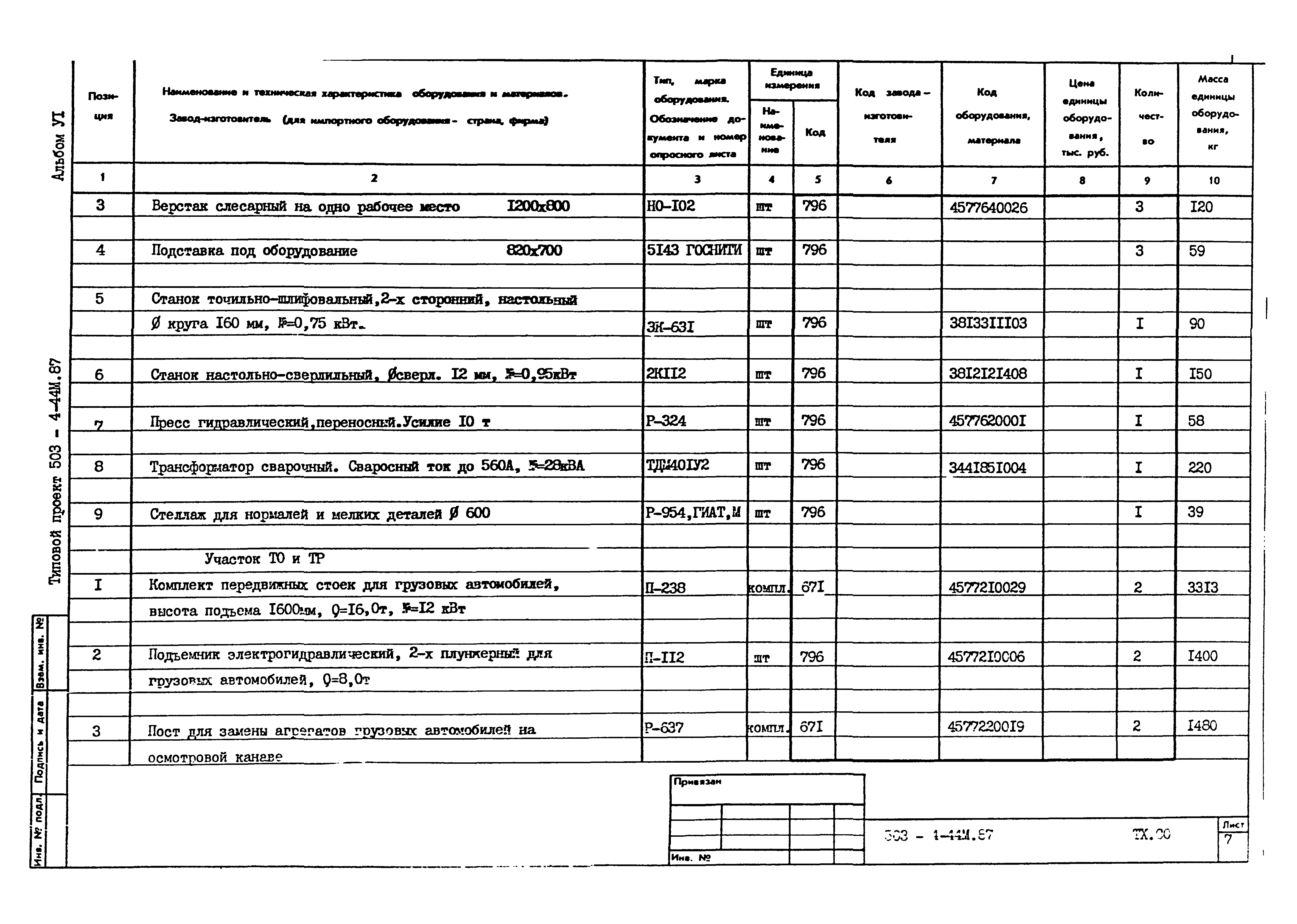 Типовой проект 503-4-44м.87