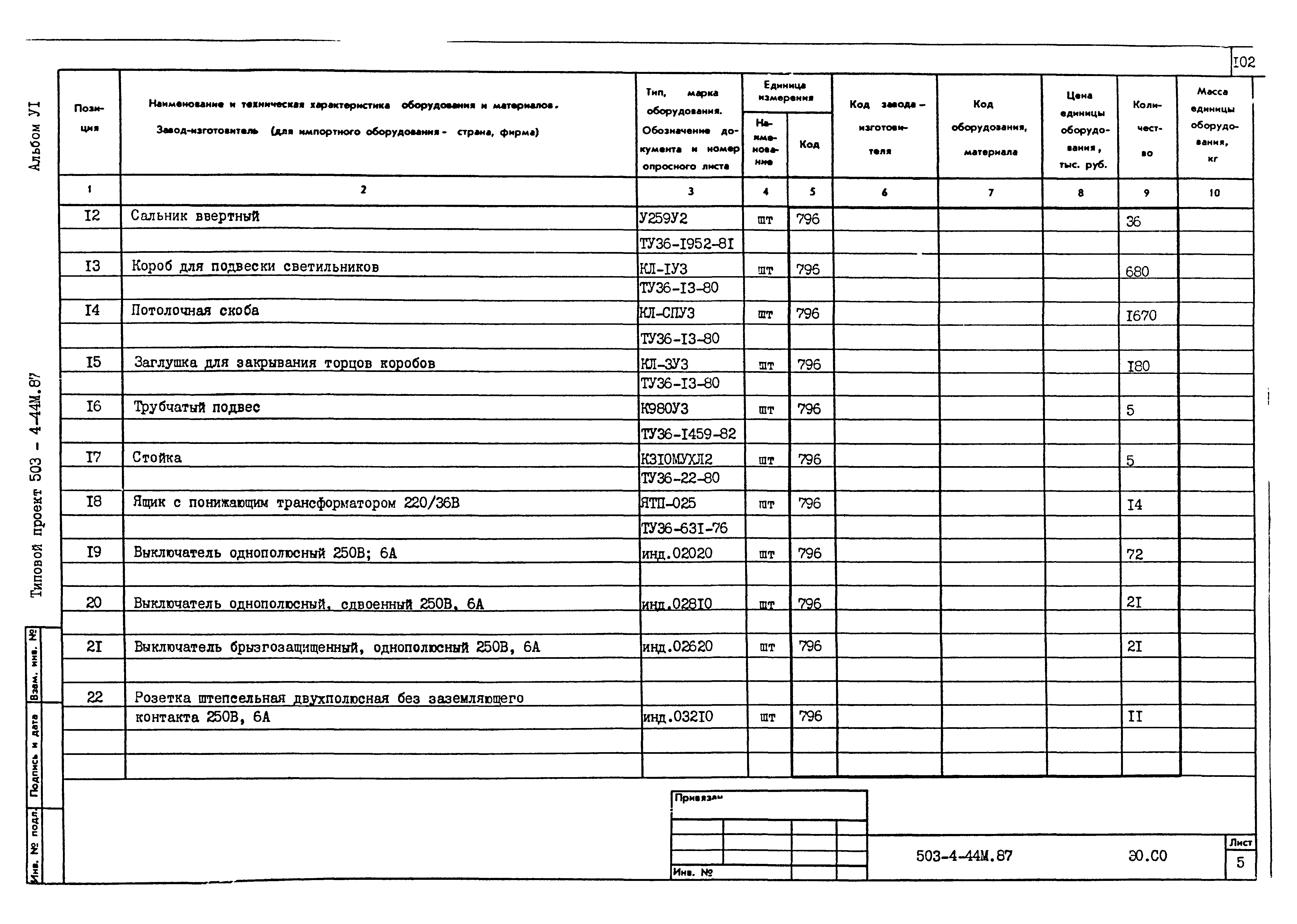 Типовой проект 503-4-44м.87