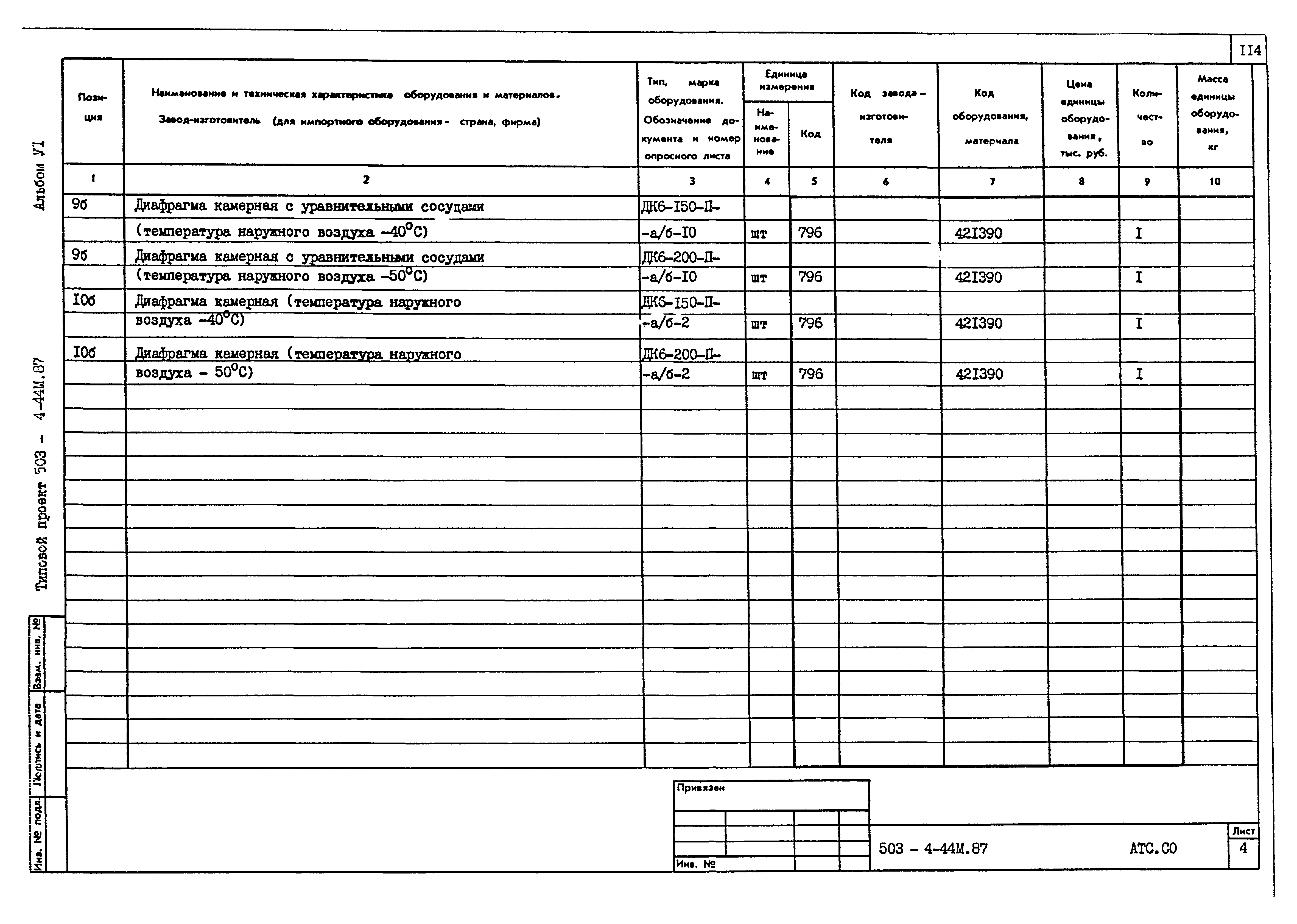 Типовой проект 503-4-44м.87