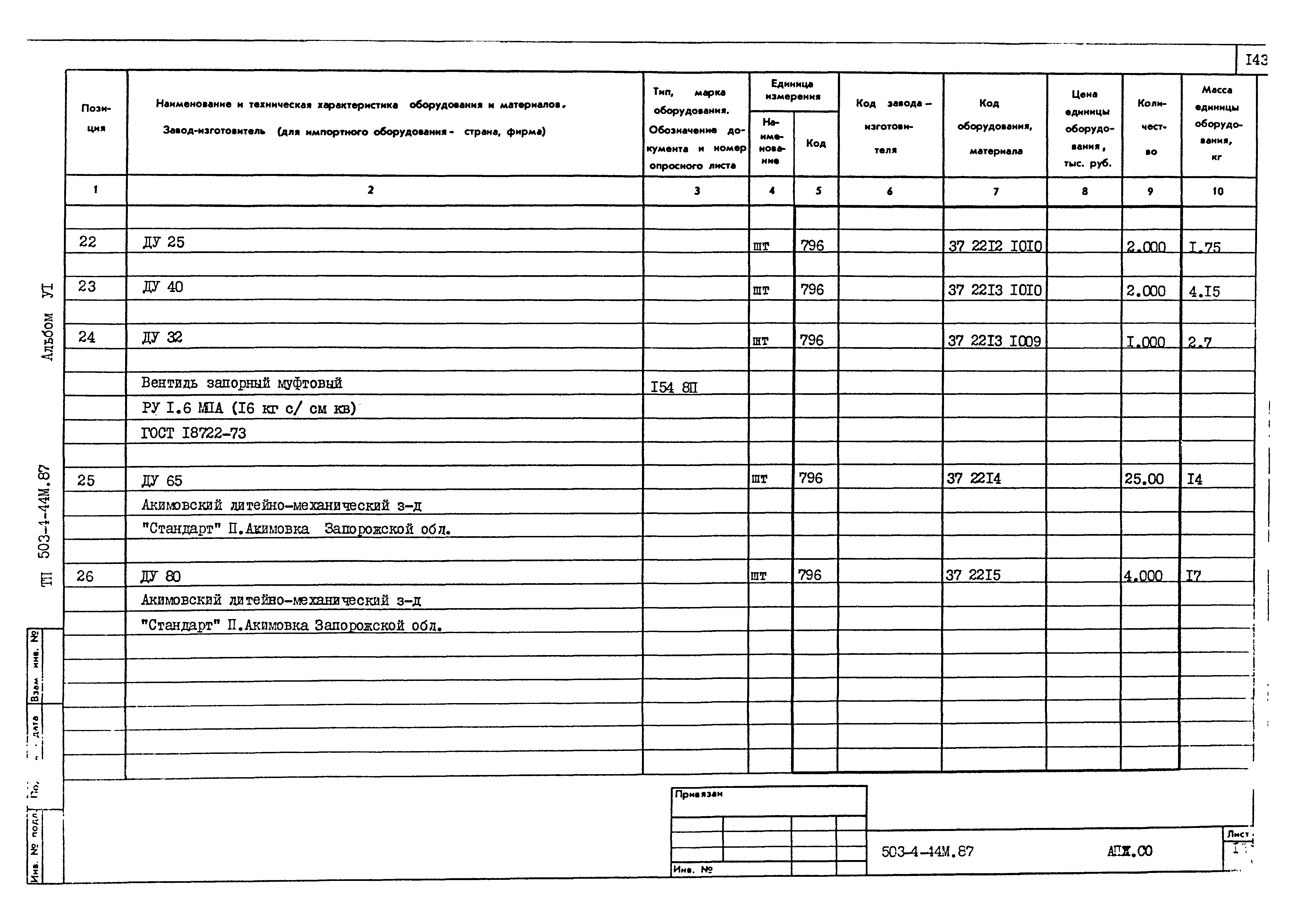 Типовой проект 503-4-44м.87