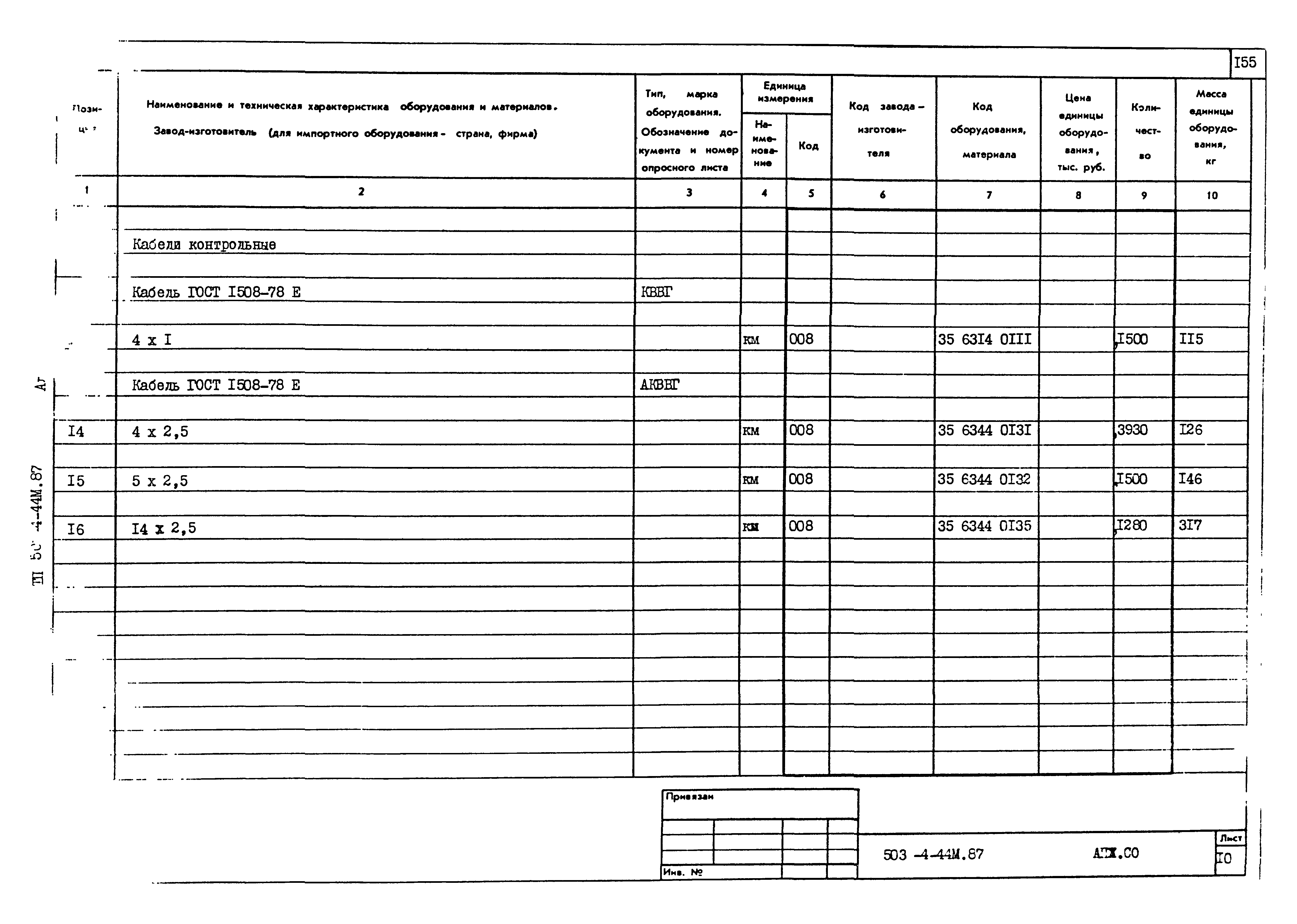 Типовой проект 503-4-44м.87