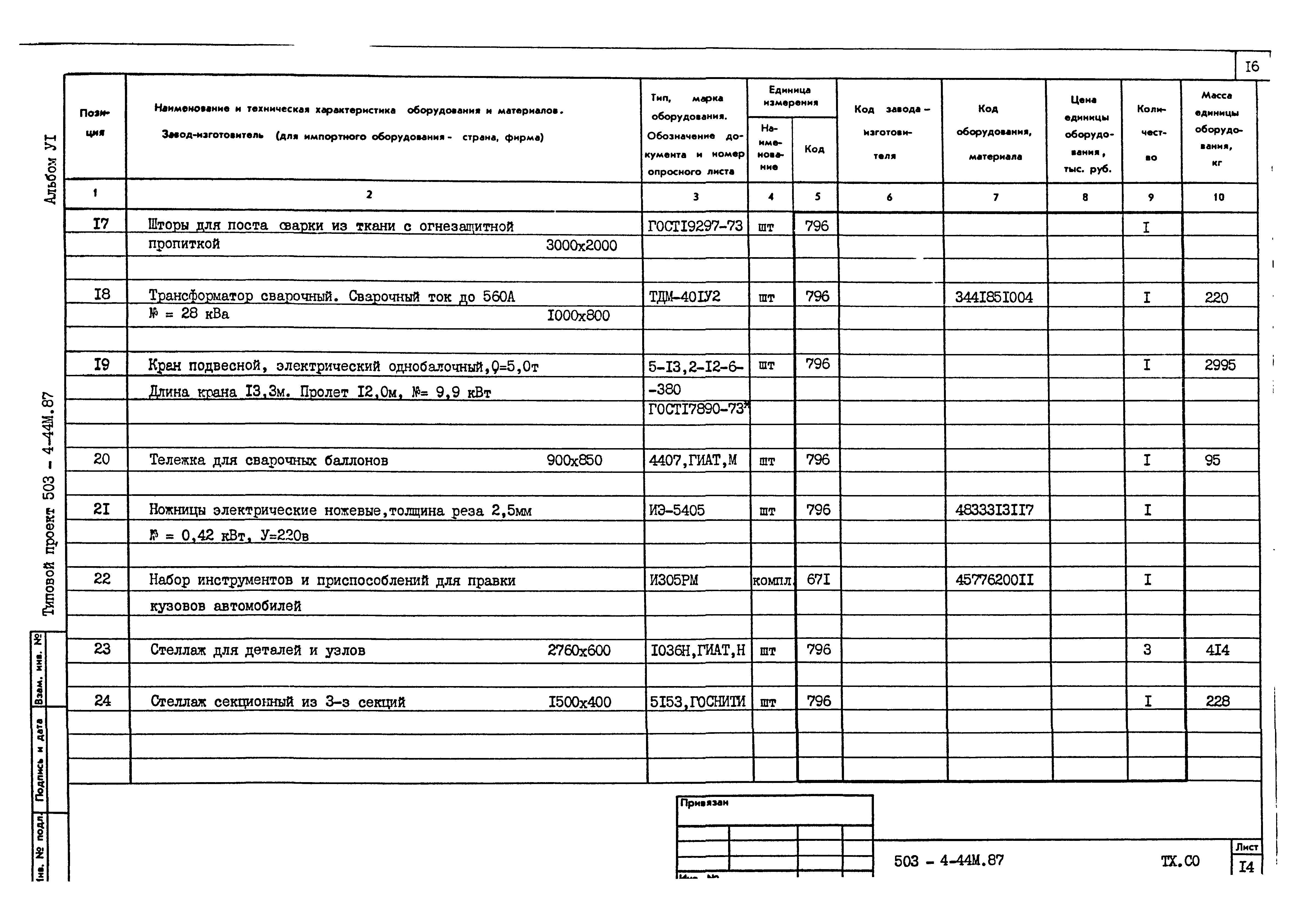 Типовой проект 503-4-44м.87