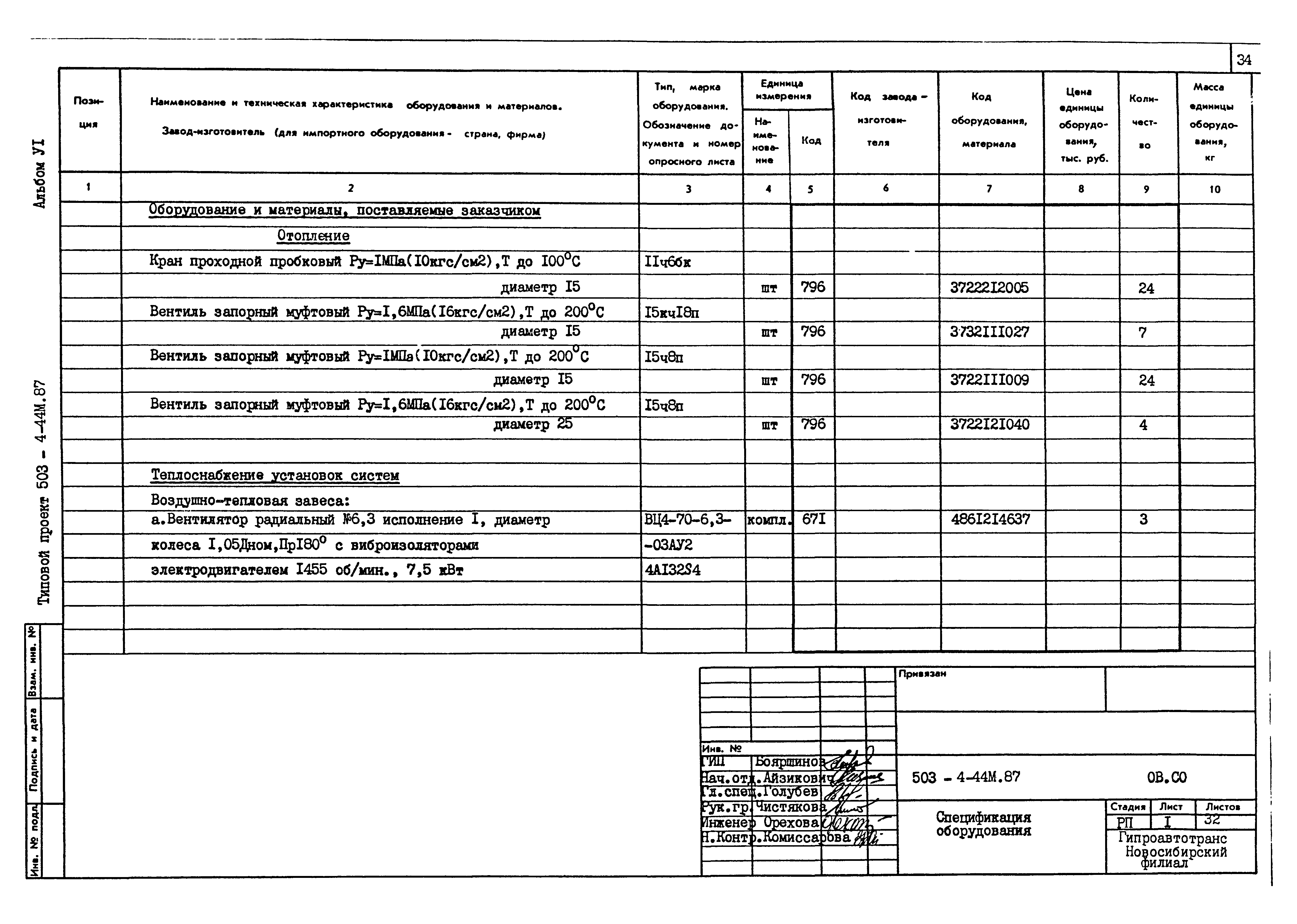 Типовой проект 503-4-44м.87