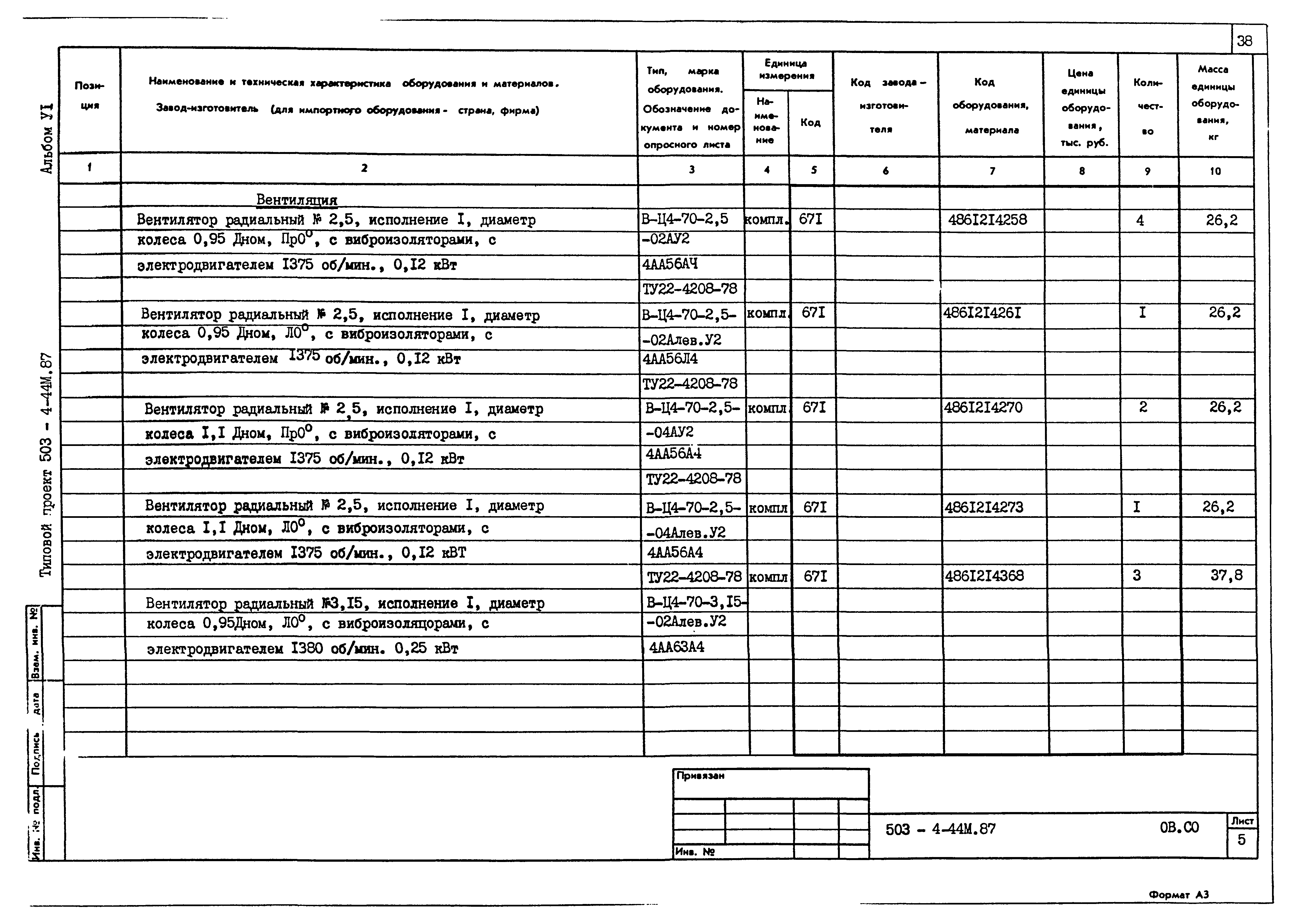 Типовой проект 503-4-44м.87