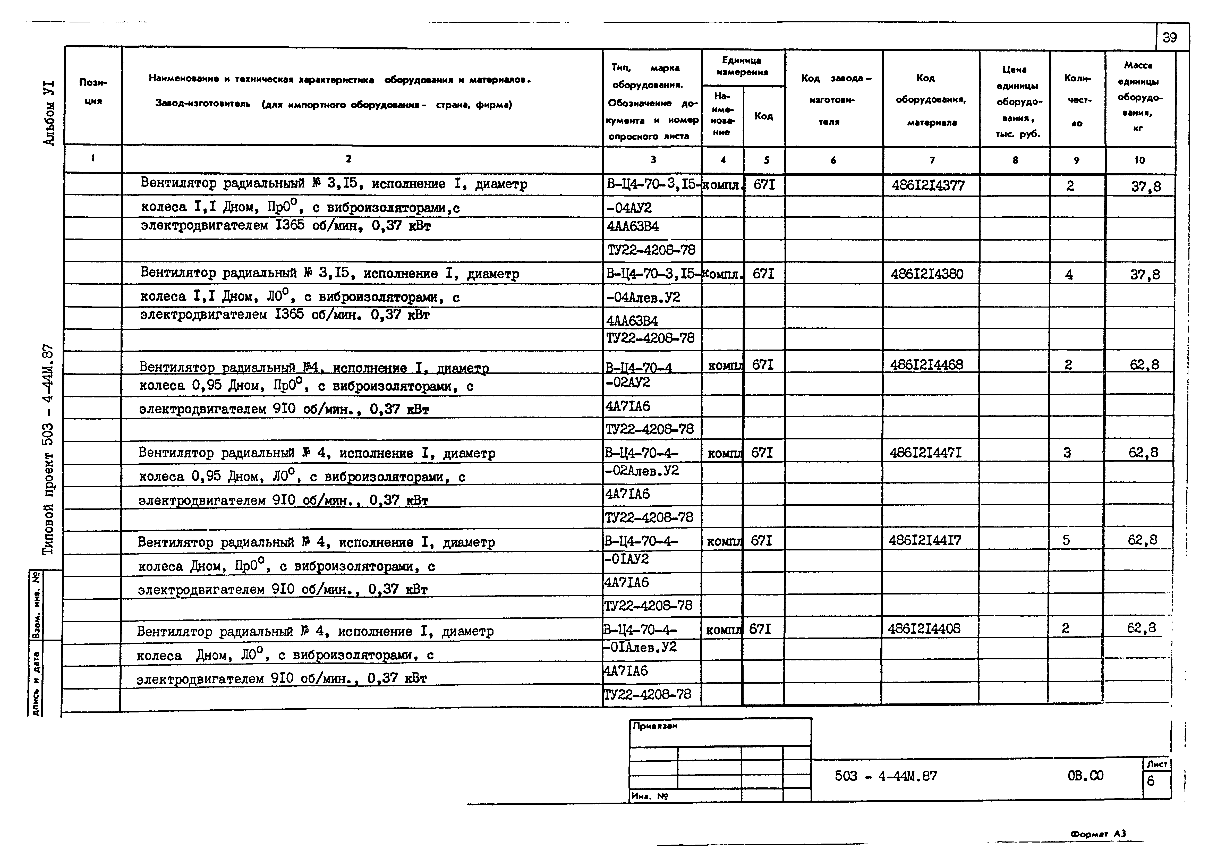 Типовой проект 503-4-44м.87