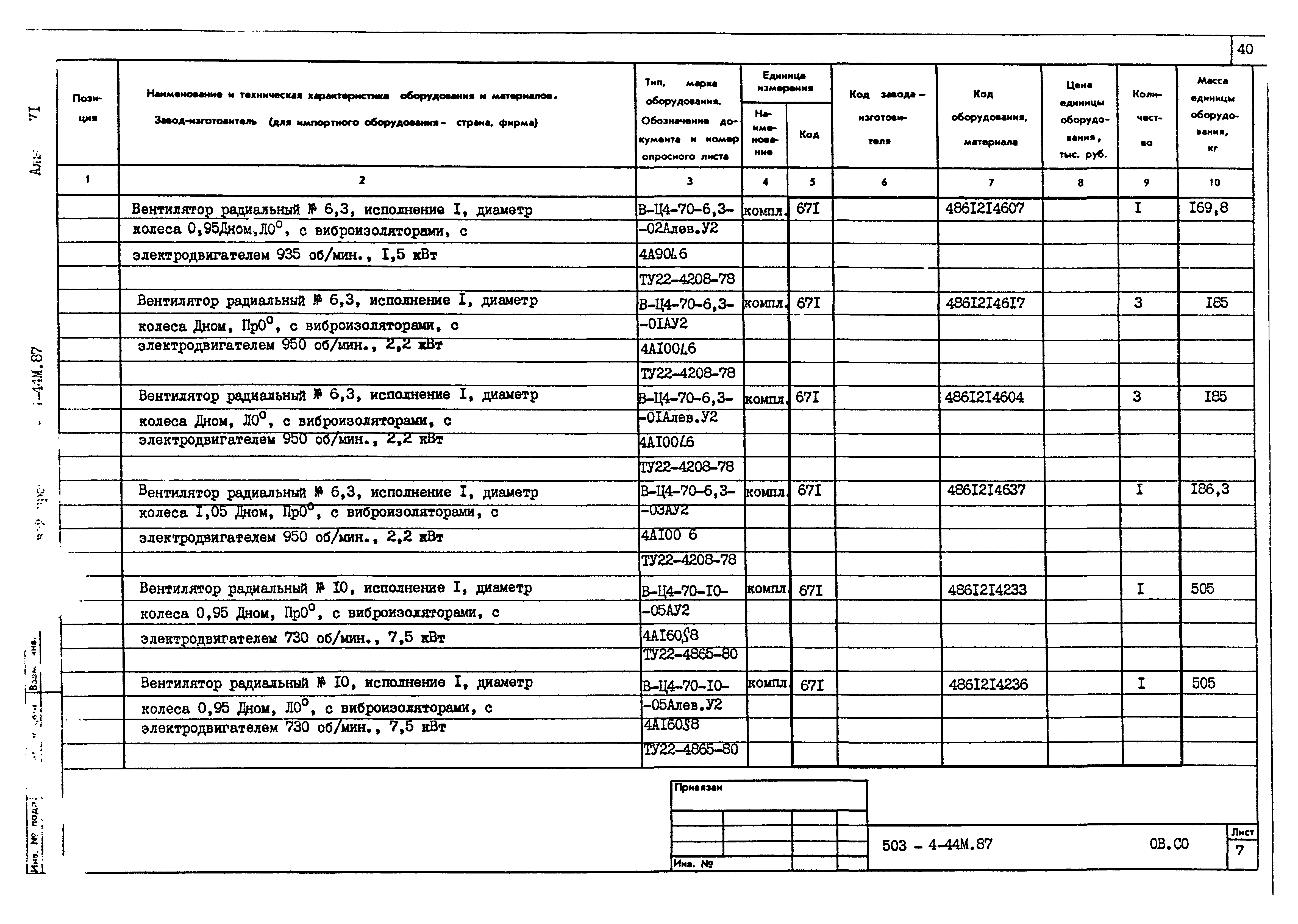 Типовой проект 503-4-44м.87