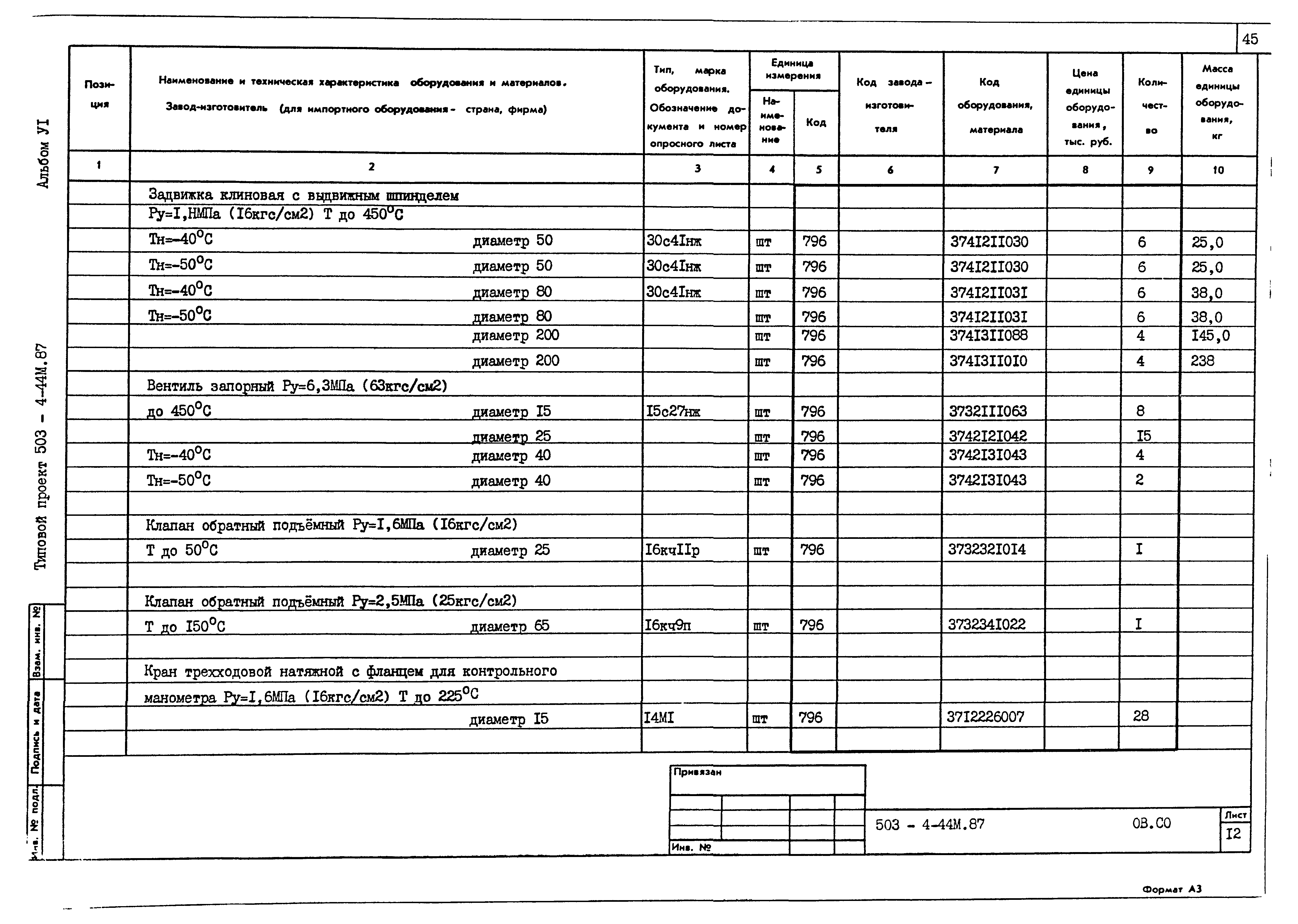 Типовой проект 503-4-44м.87