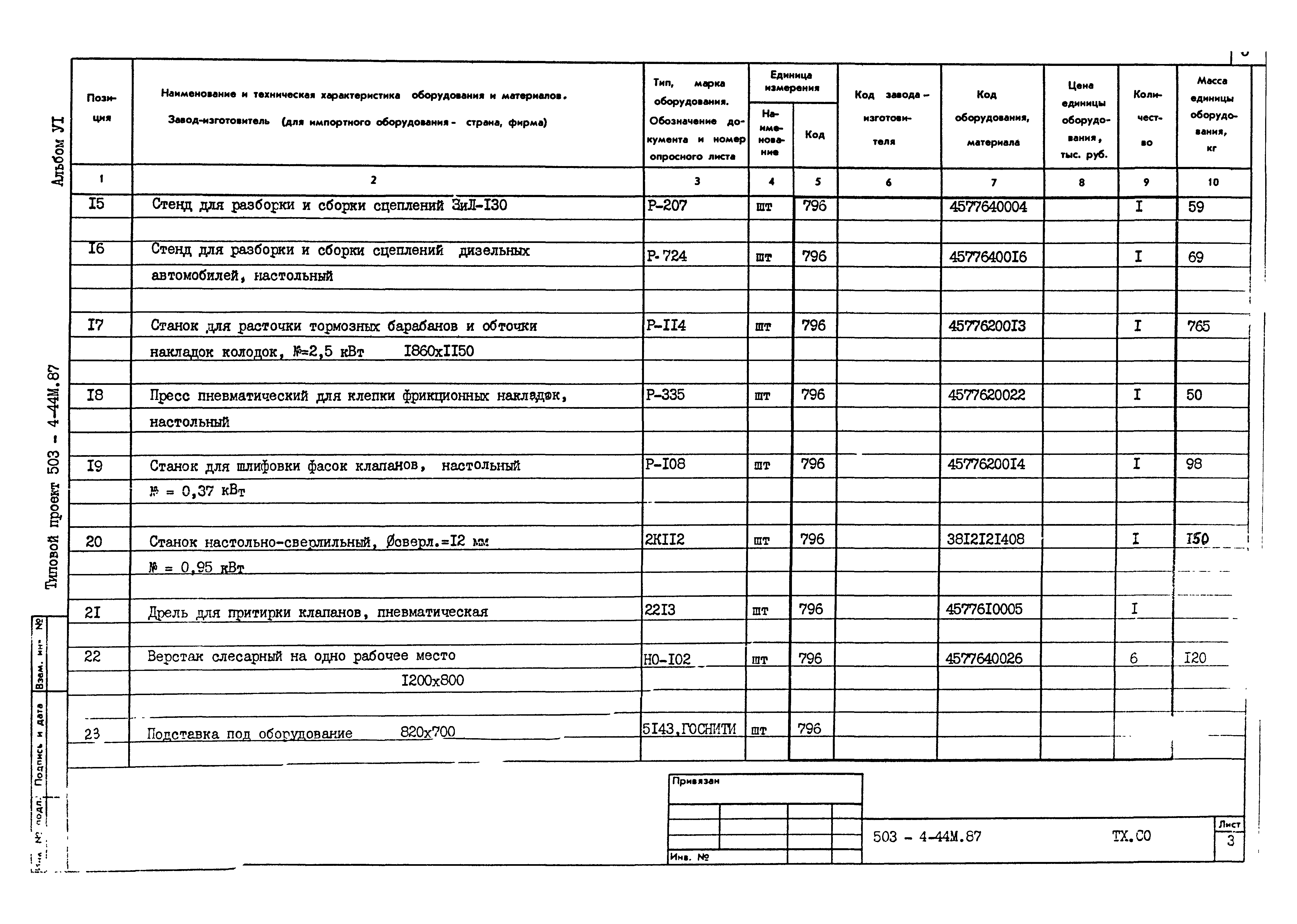 Типовой проект 503-4-44м.87