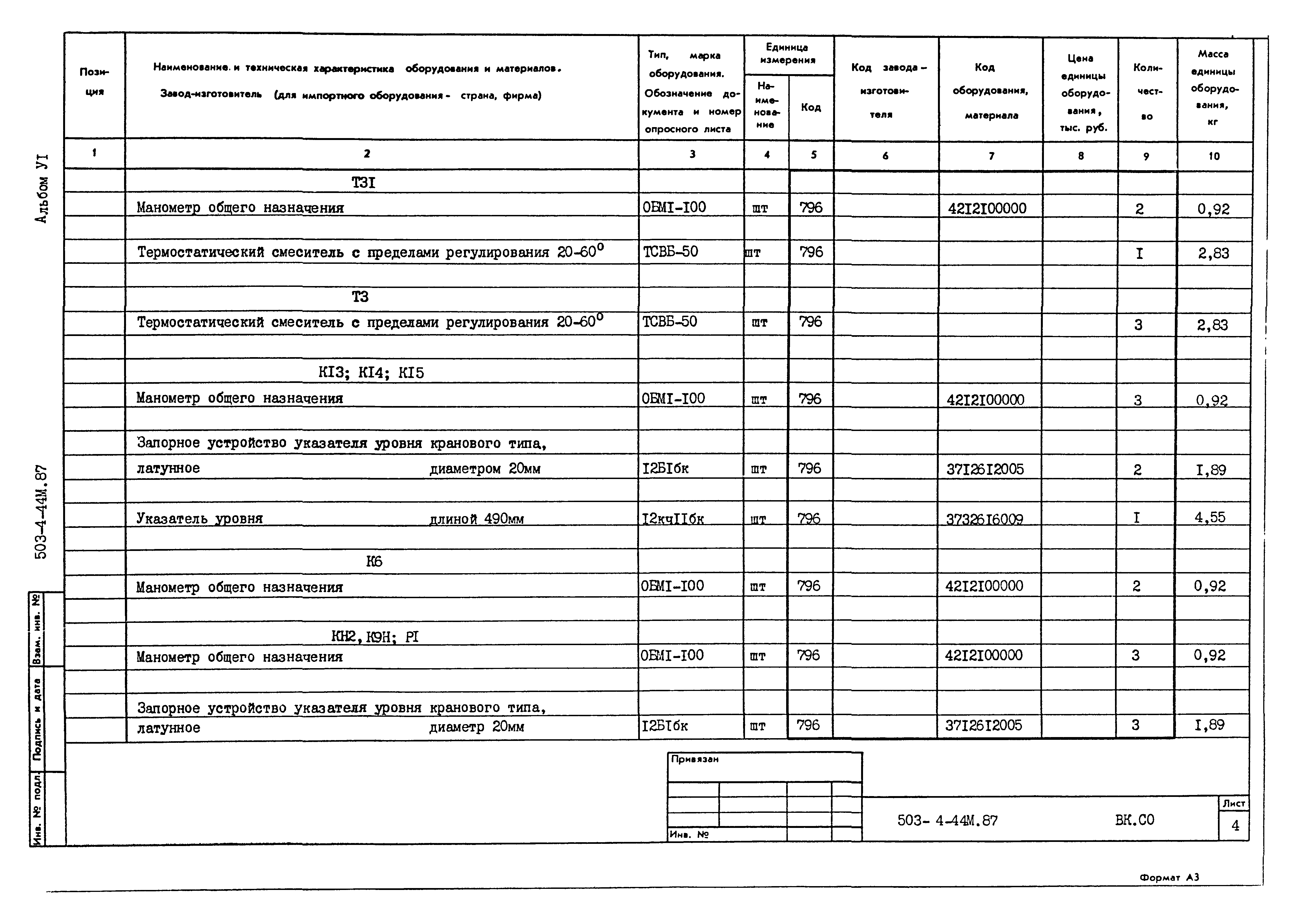 Типовой проект 503-4-44м.87