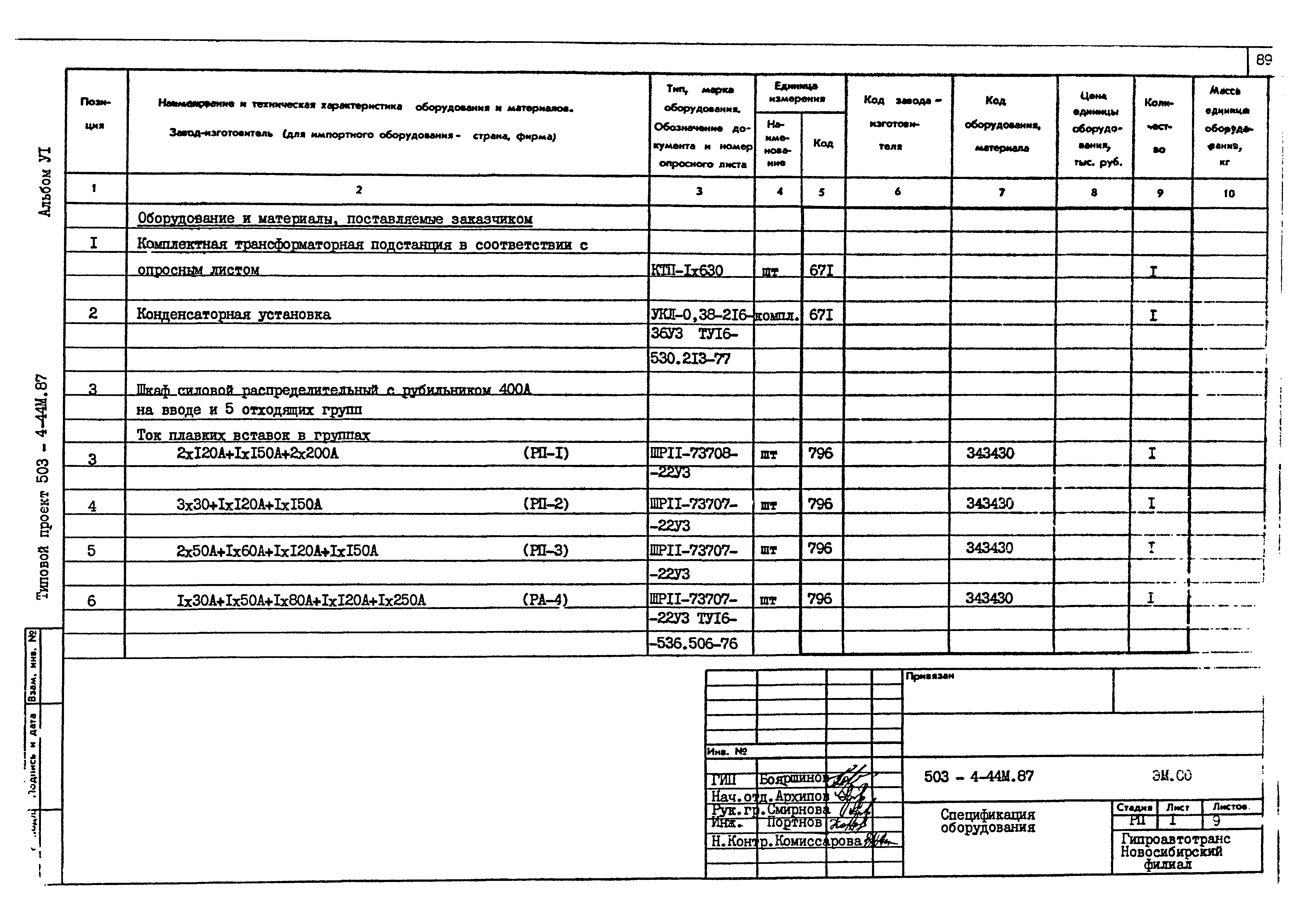 Типовой проект 503-4-44м.87