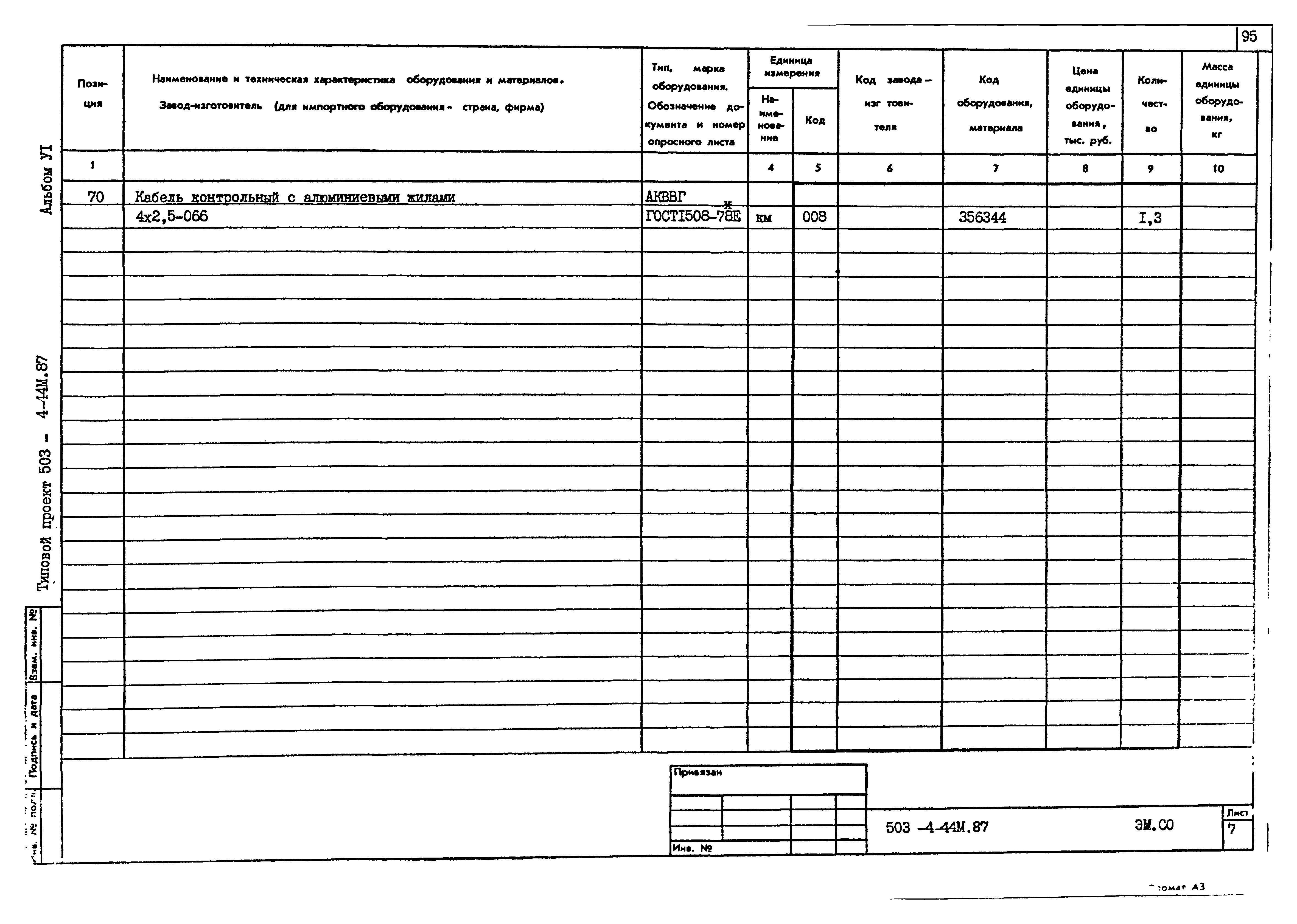 Типовой проект 503-4-44м.87