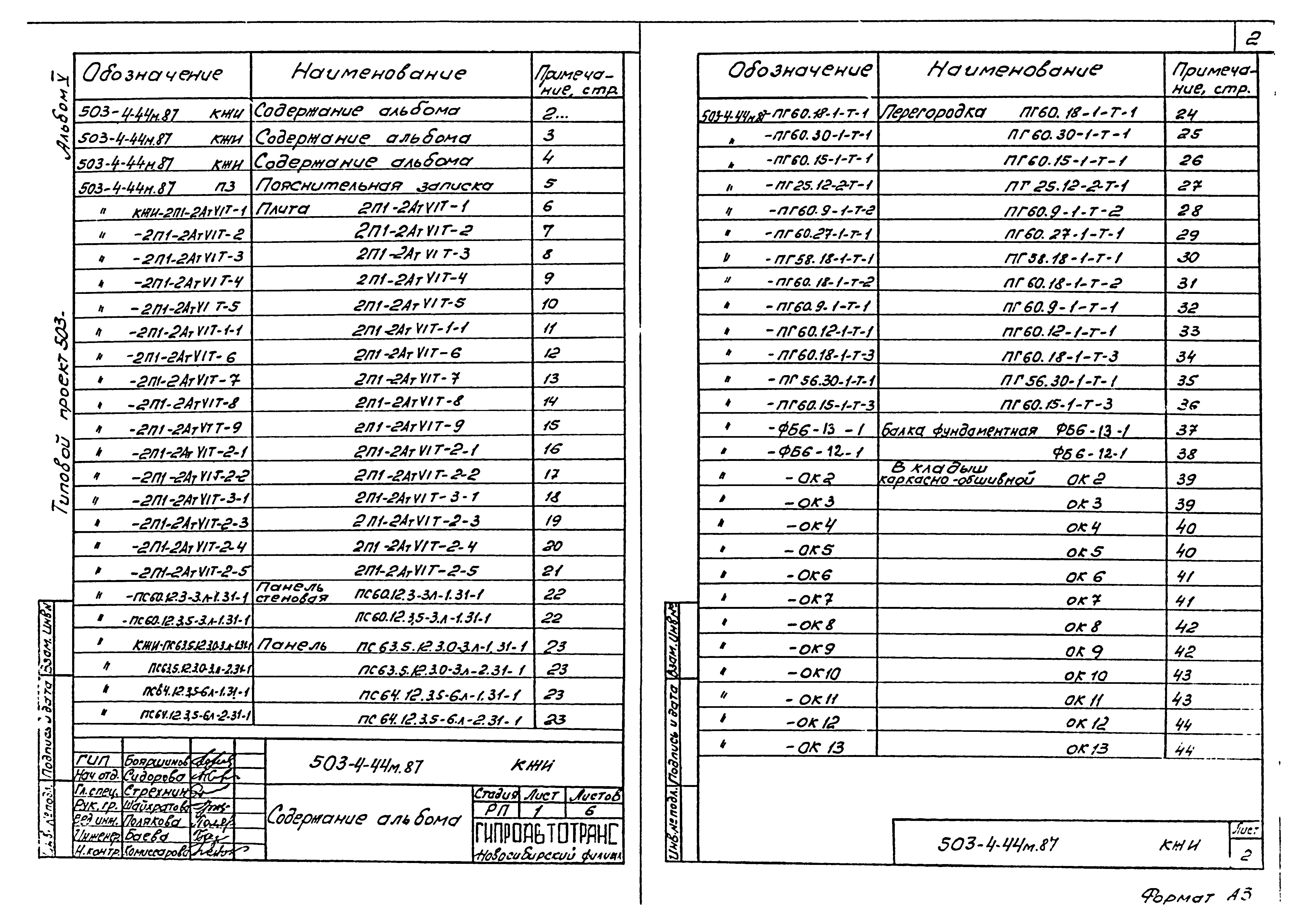 Типовой проект 503-4-44м.87