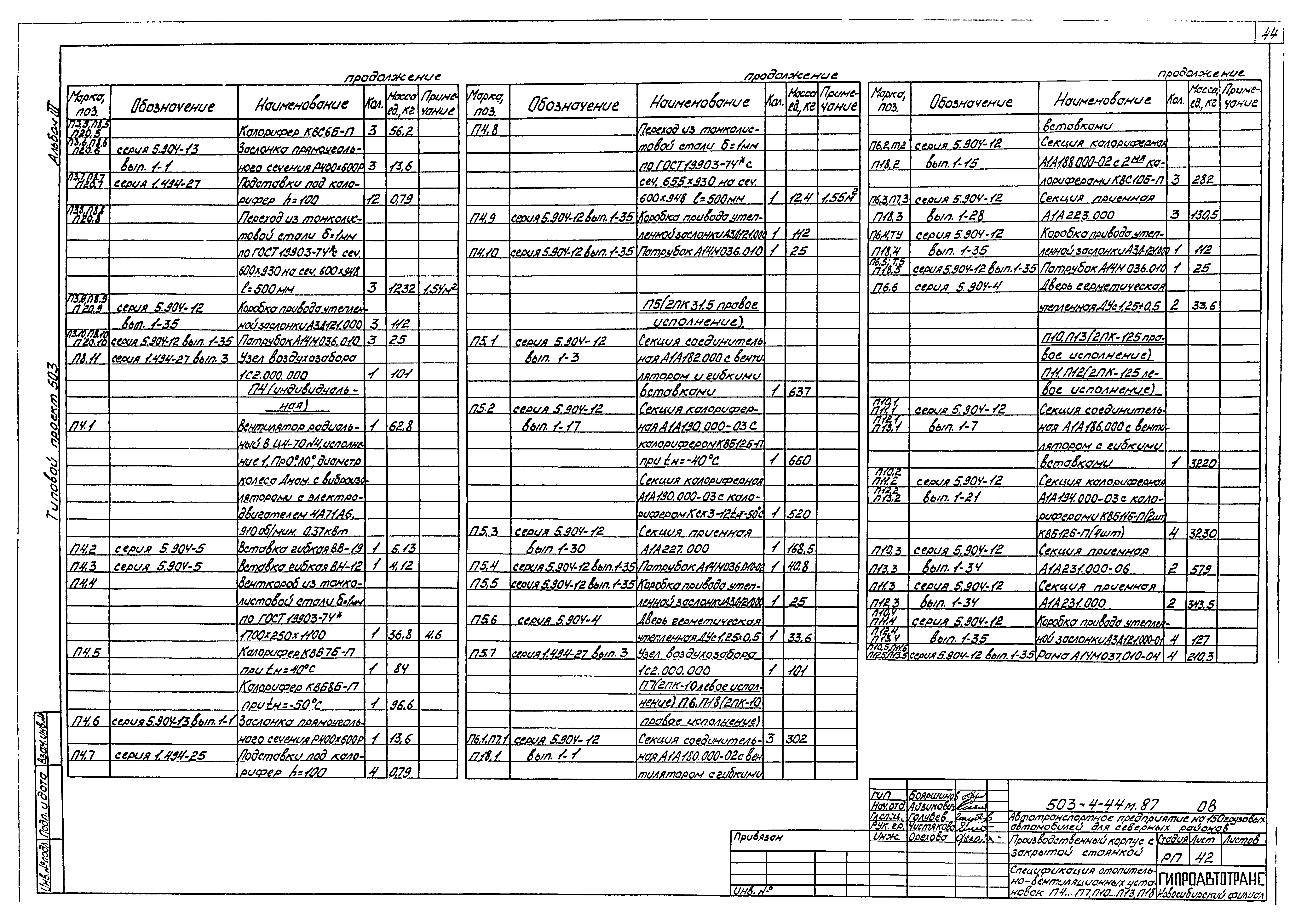 Типовой проект 503-4-44м.87