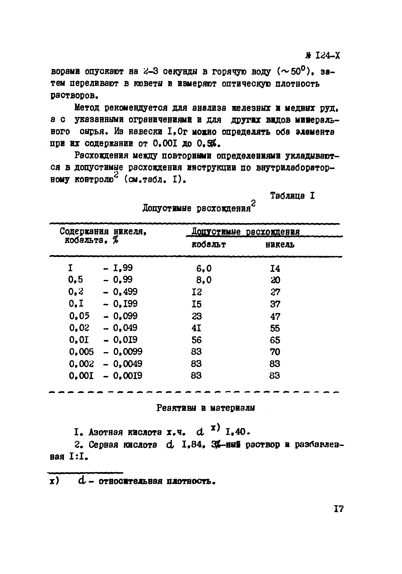 Инструкция НСАМ 124-Х