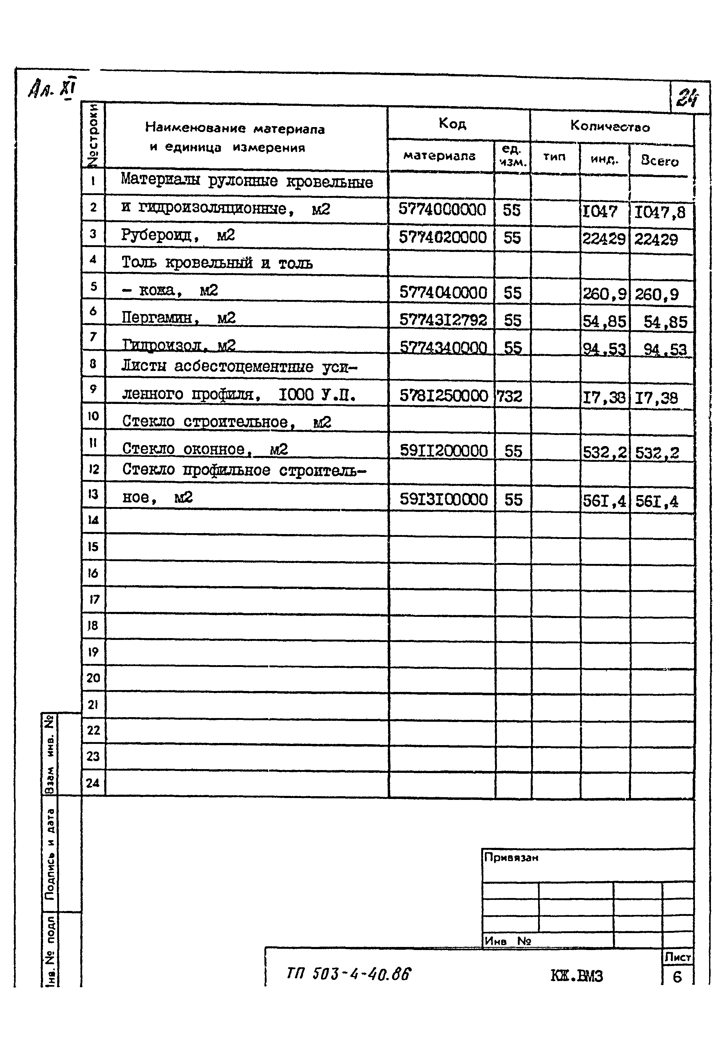 Типовой проект 503-4-40.86