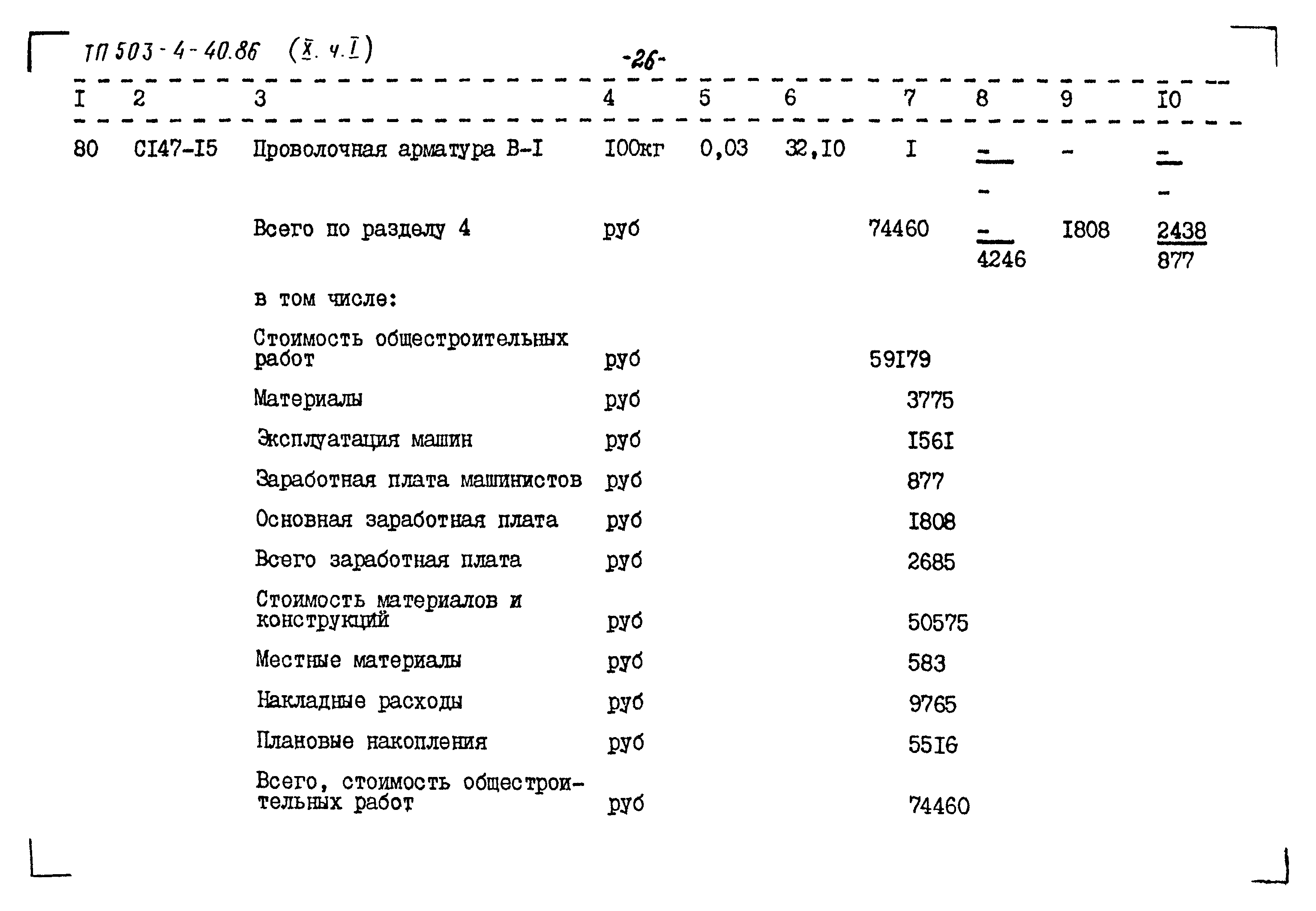 Типовой проект 503-4-40.86