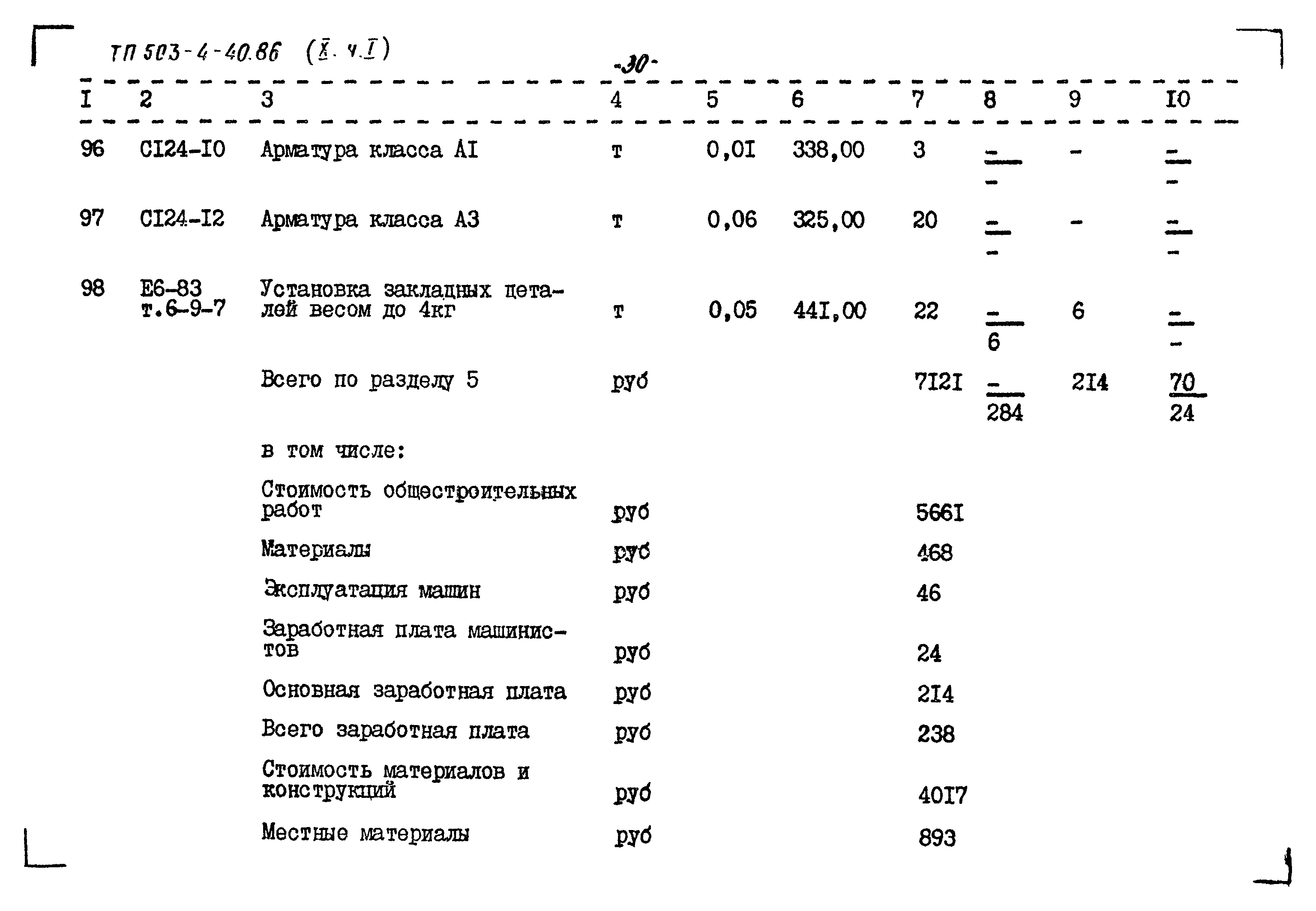 Типовой проект 503-4-40.86