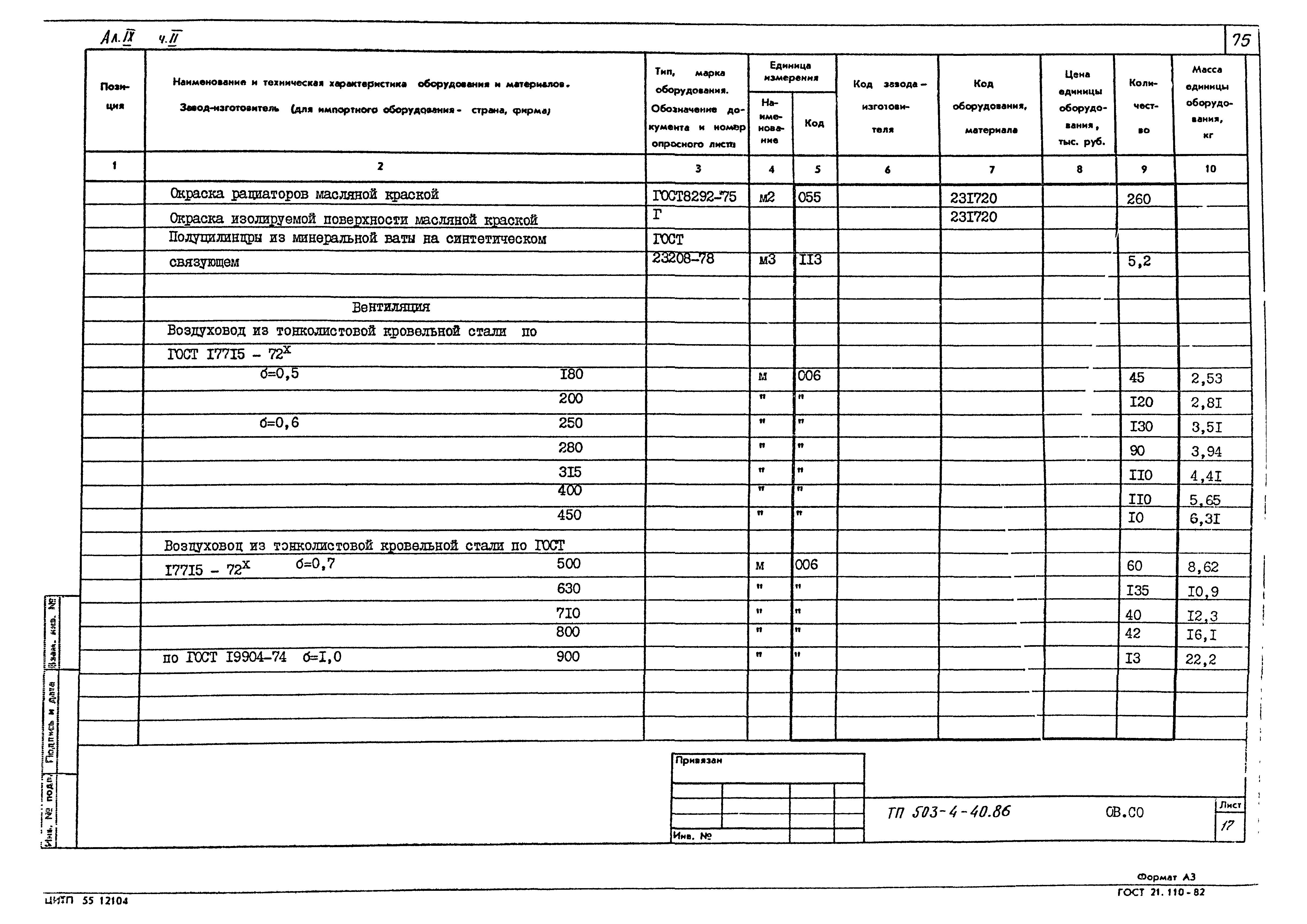 Типовой проект 503-4-40.86