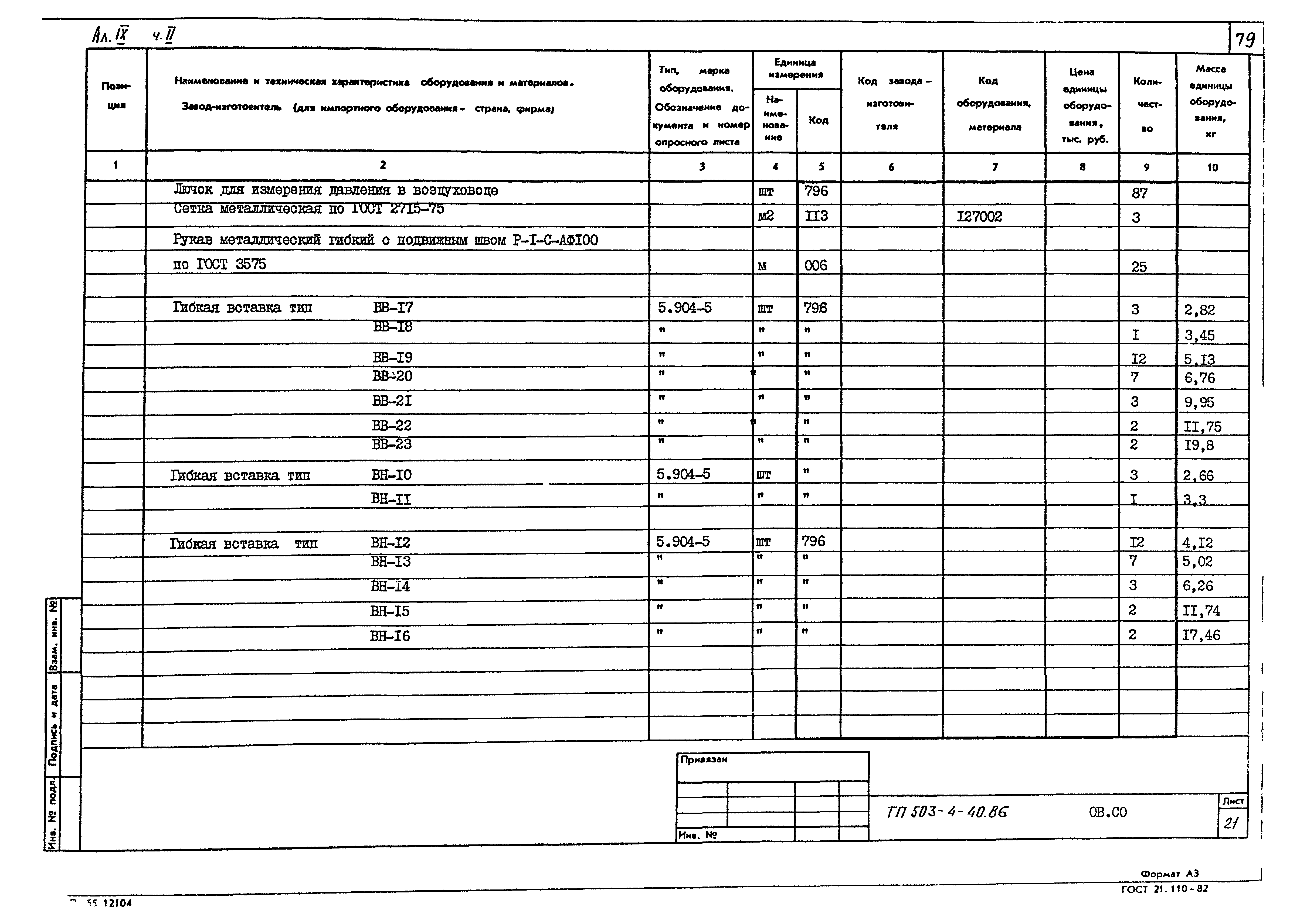 Типовой проект 503-4-40.86