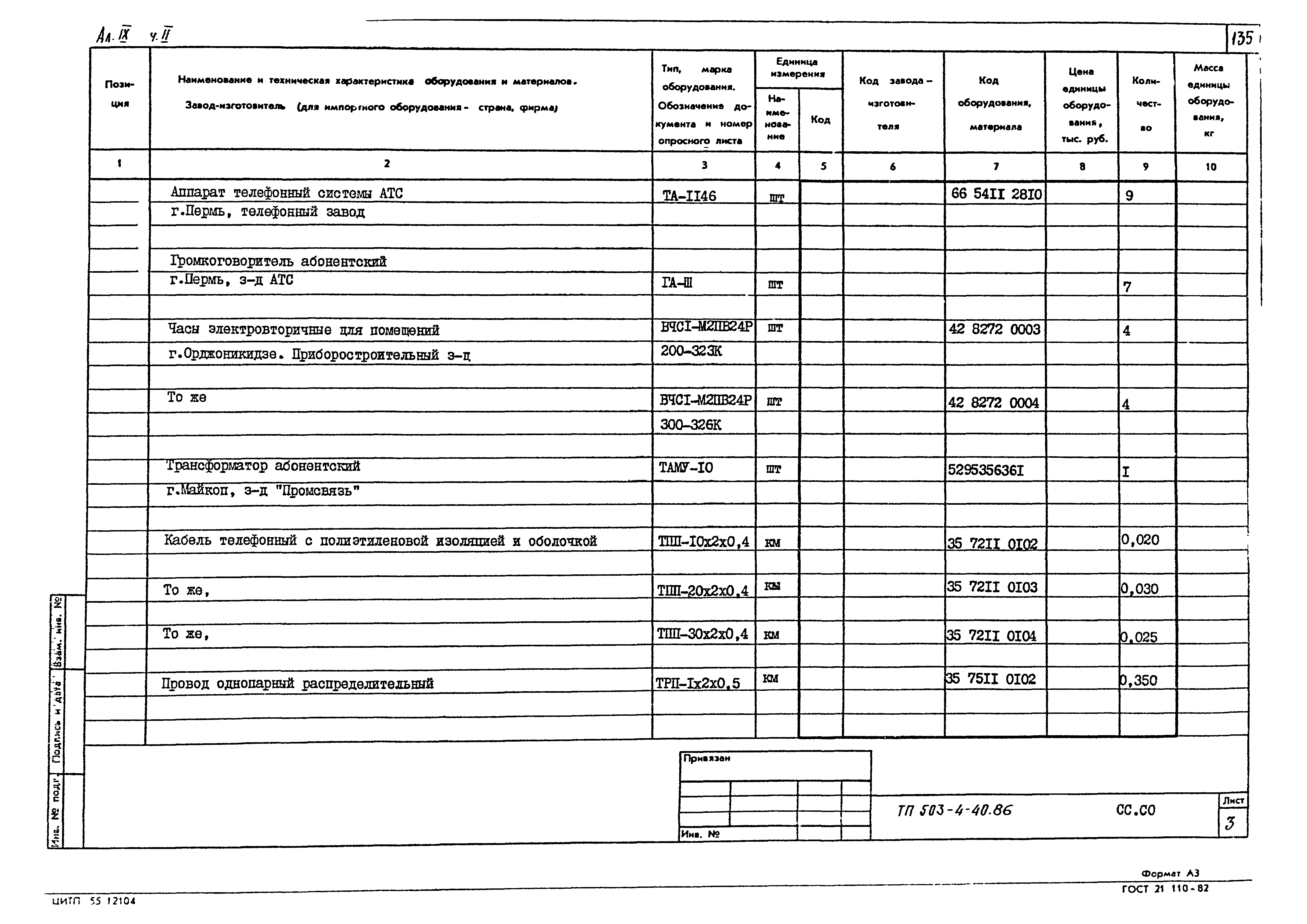 Типовой проект 503-4-40.86