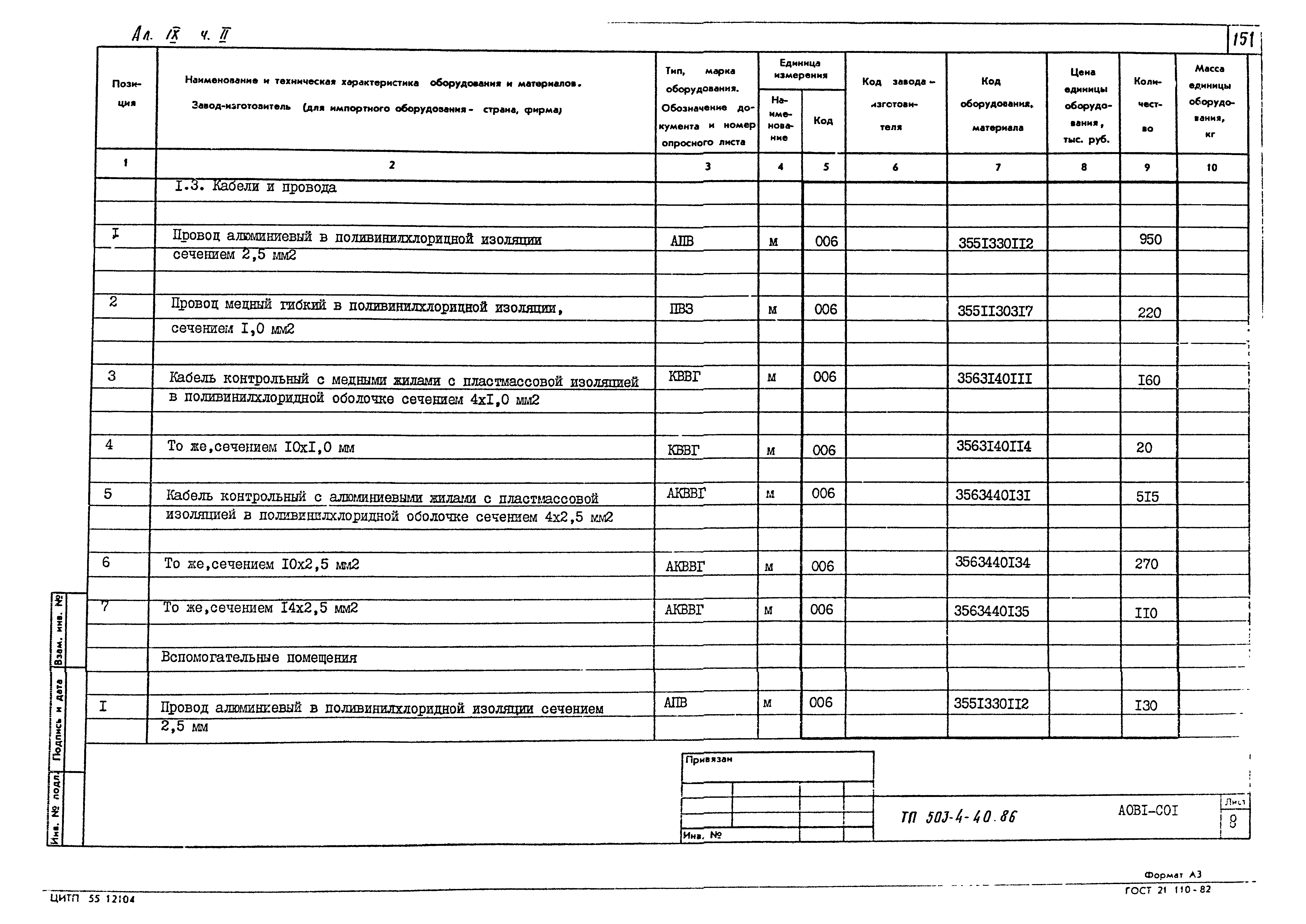 Типовой проект 503-4-40.86