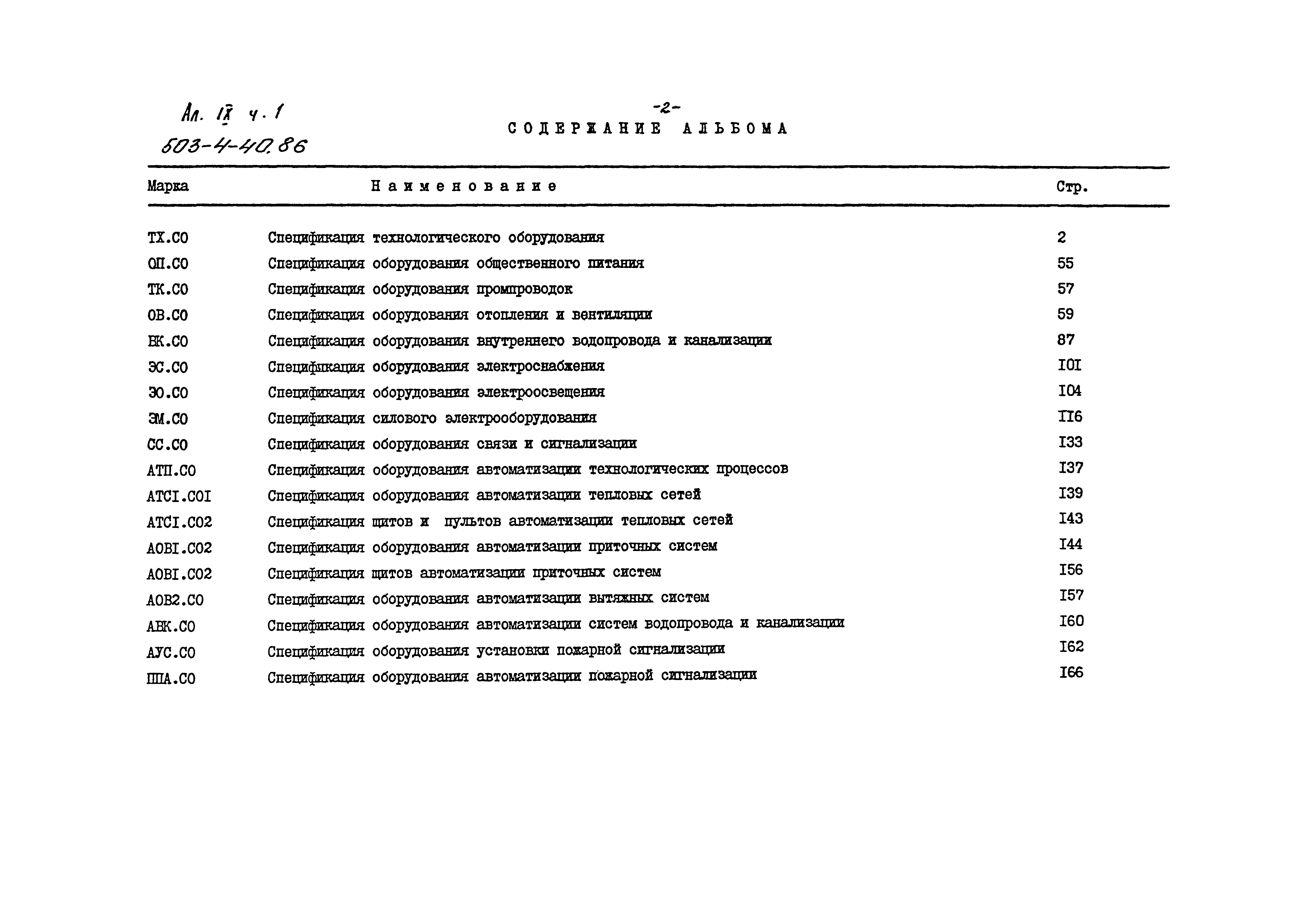 Типовой проект 503-4-40.86