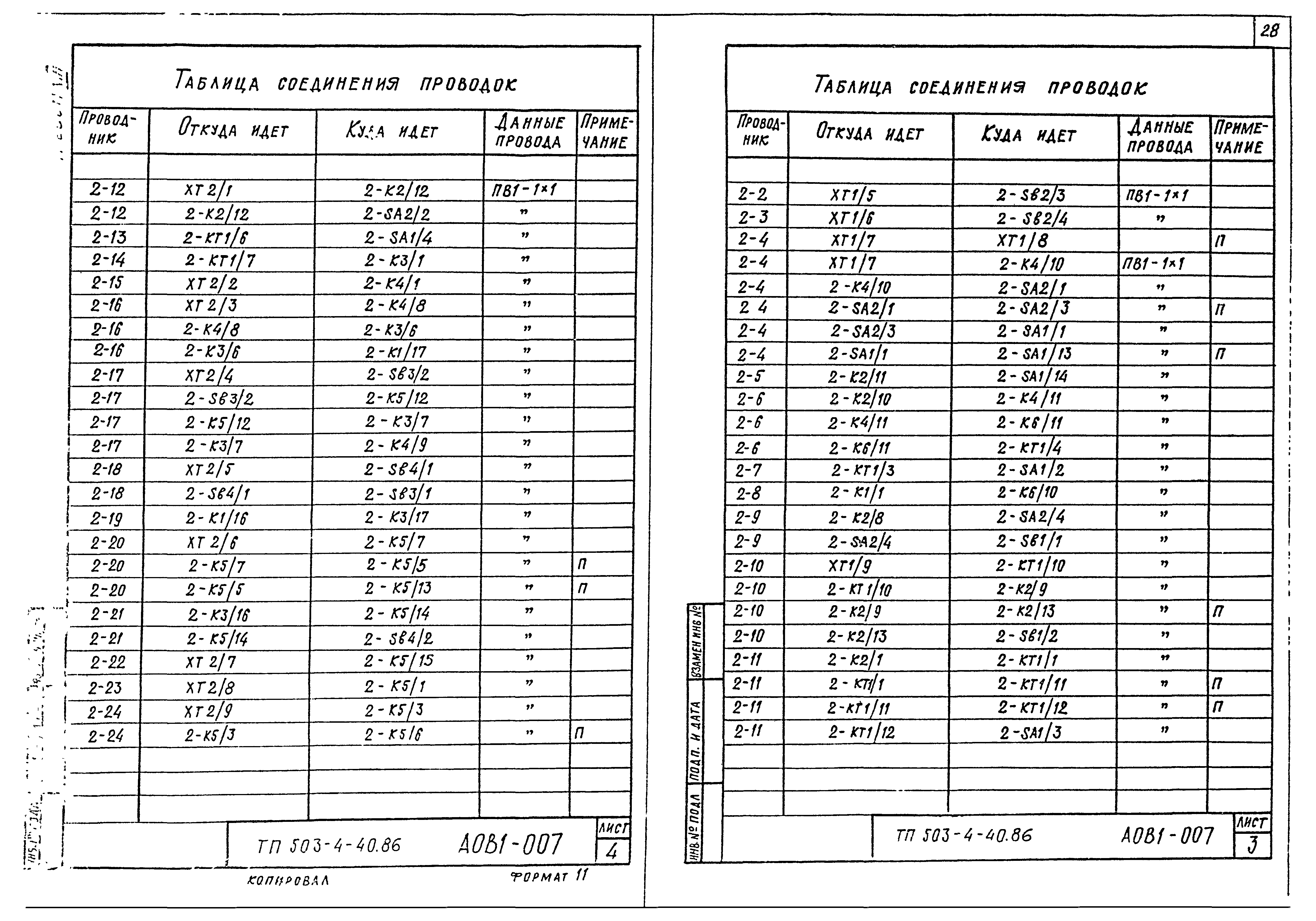 Типовой проект 503-4-40.86