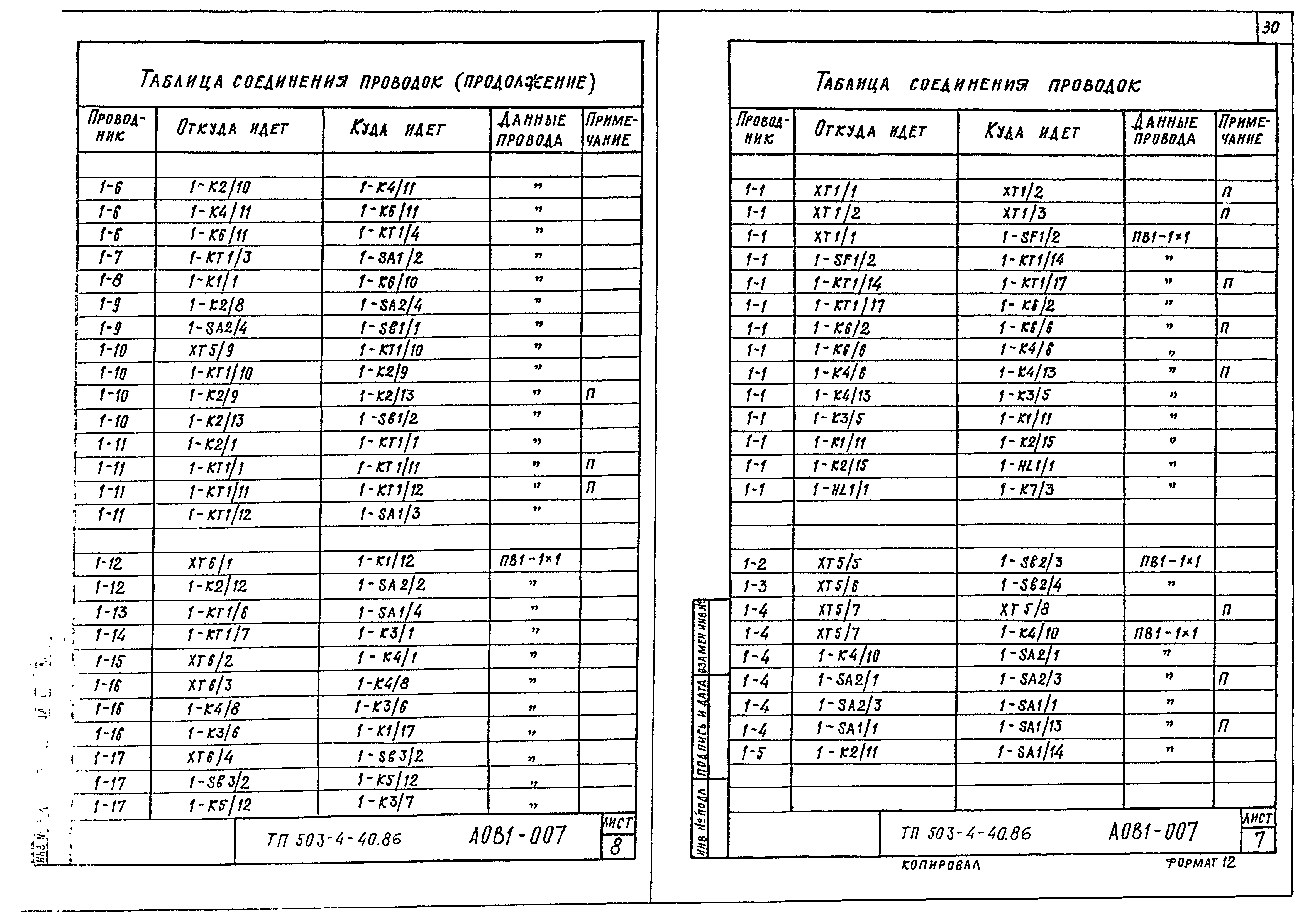 Типовой проект 503-4-40.86