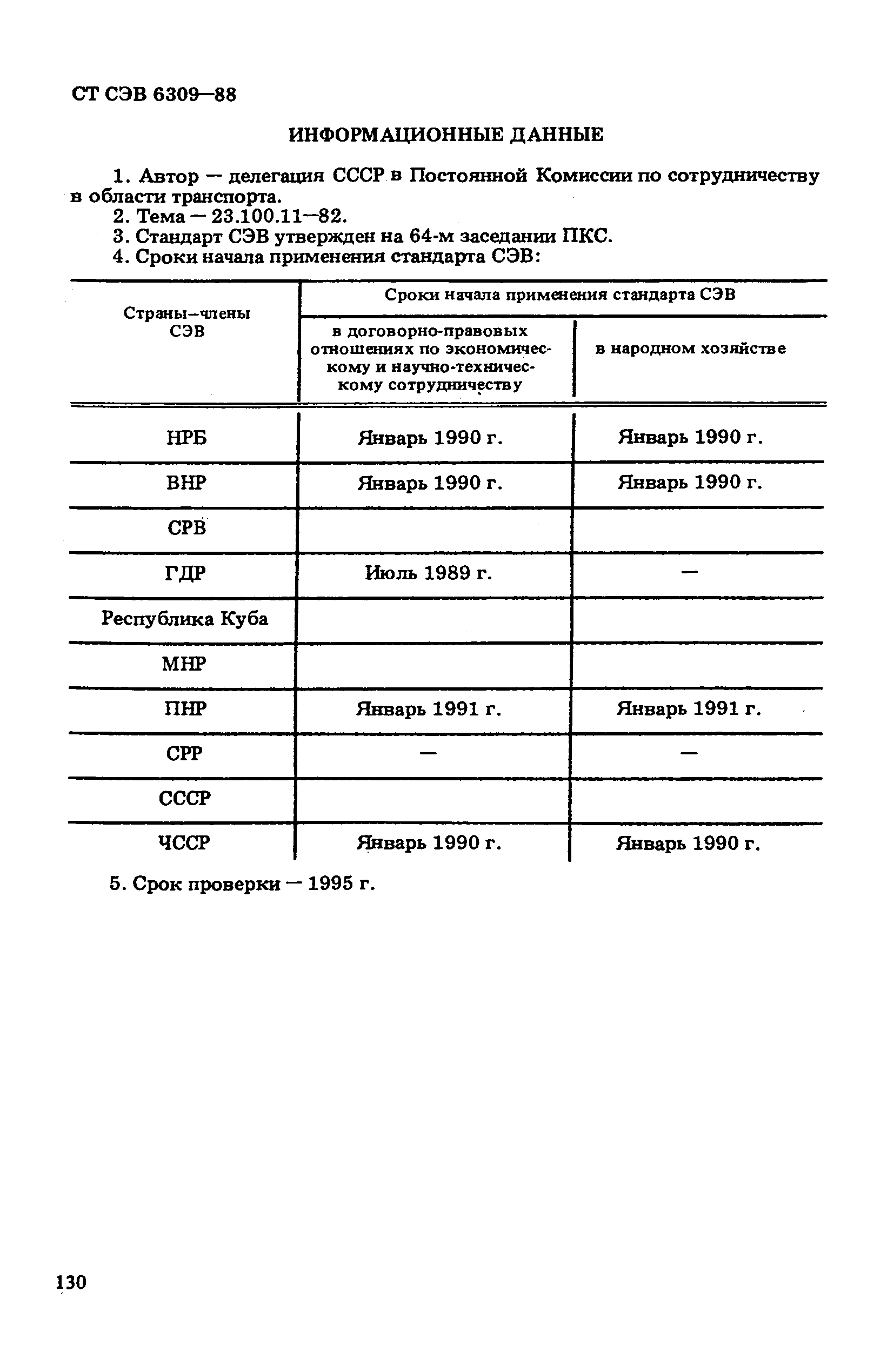 СТ СЭВ 6309-88